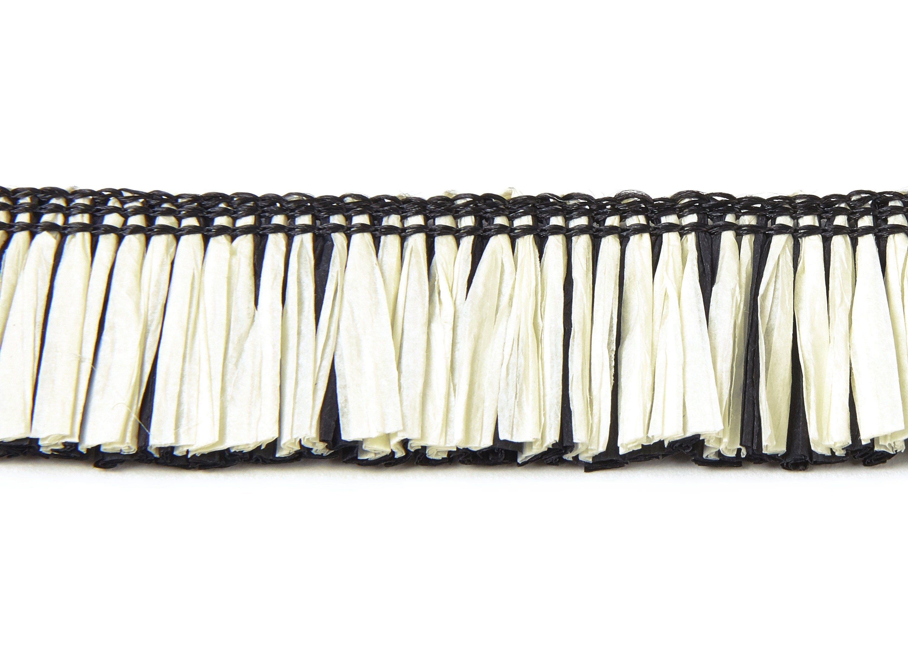 Raffia Tassels Strip - Natural Raffia Grass - Raffia Tassels Skirt - Jewelry Accessories - Earring Findings - 25x2.8mm - RS1004 - DOMEDBAZAAR