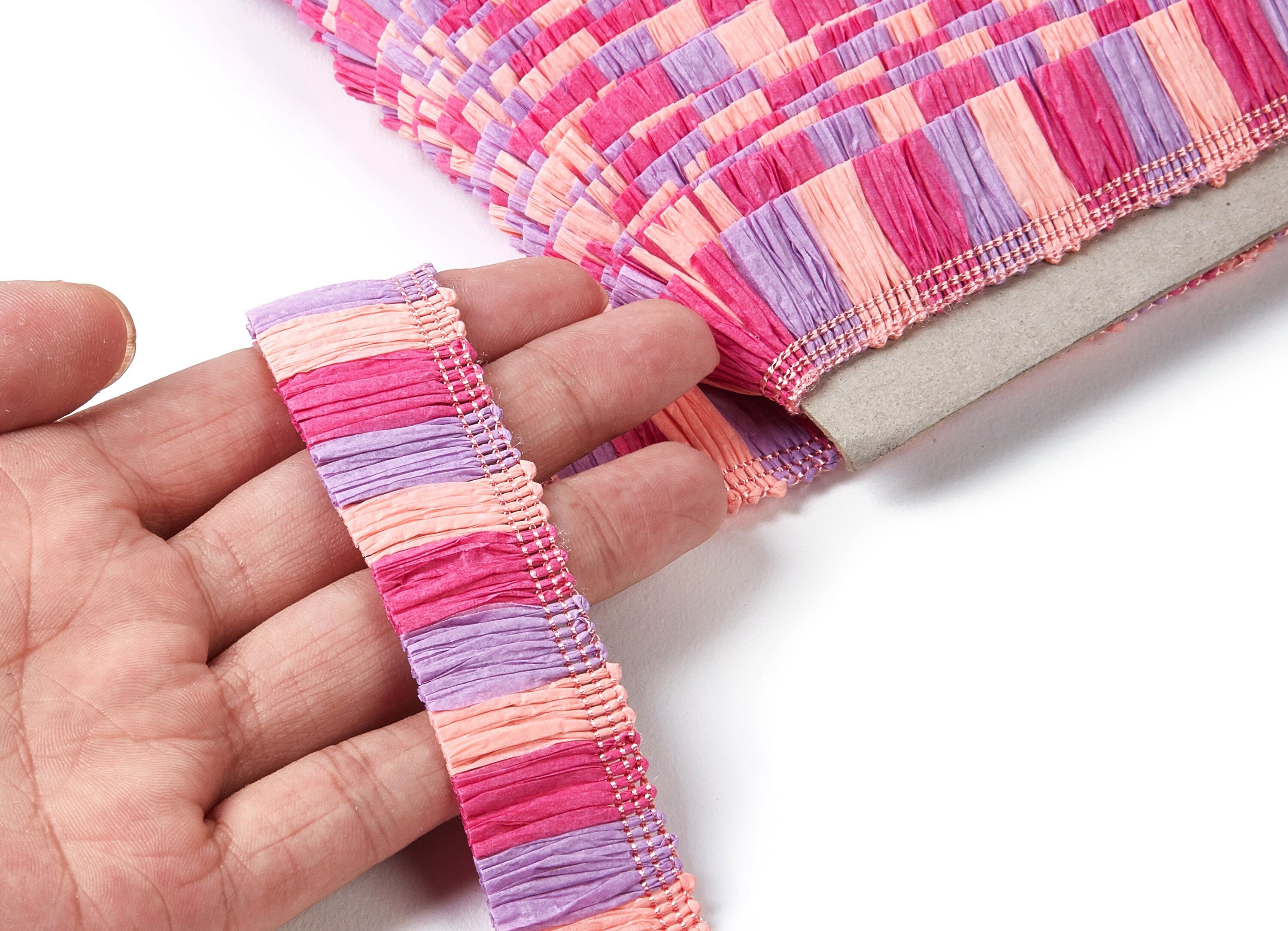 Raffia Tassels Strip - Natural Raffia Grass - Raffia Tassels Skirt - Jewellery Accessories - Earring Findings - 25x2.8mm - RS1005 - DOMEDBAZAAR