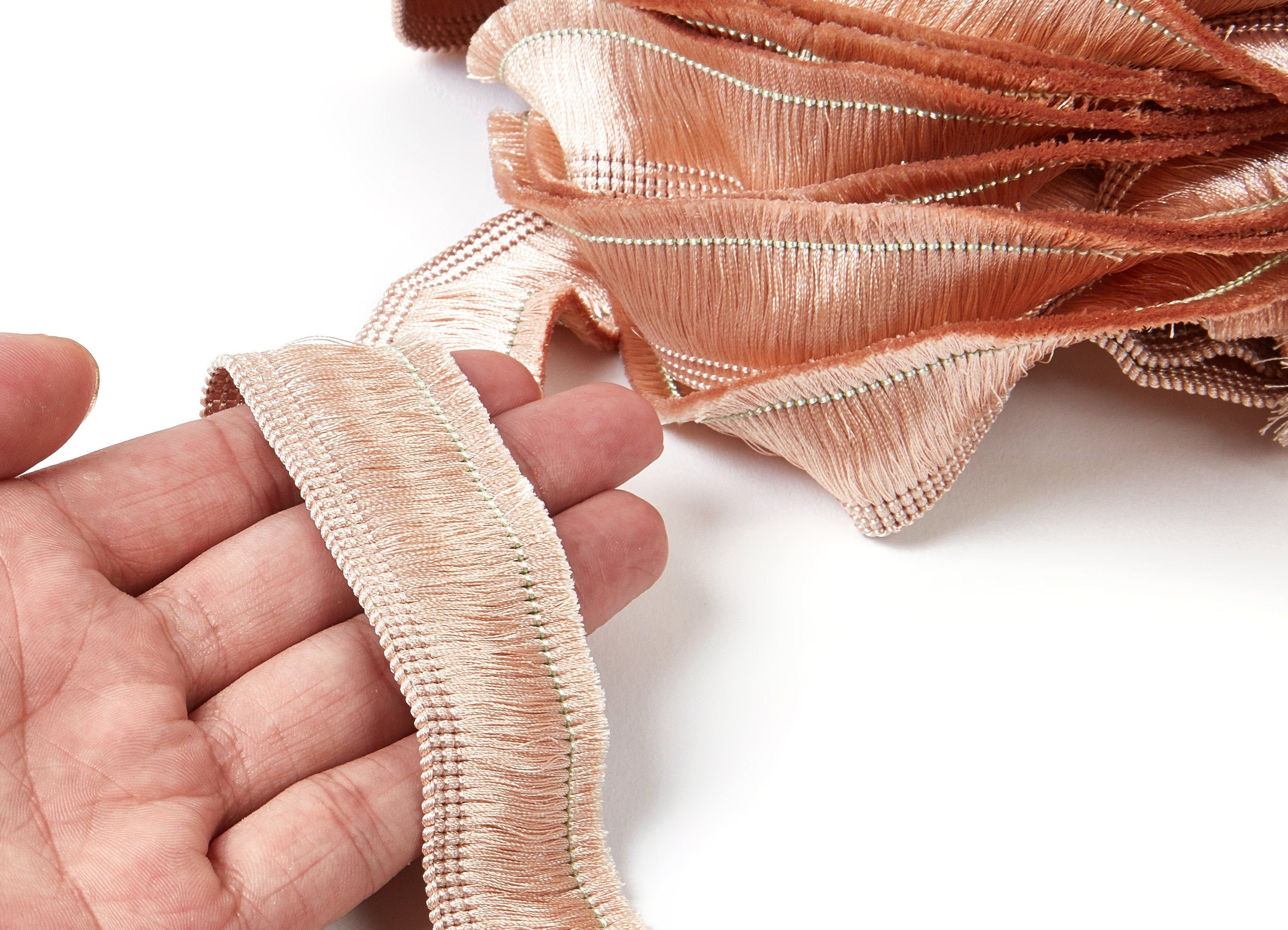 Tassel Fringe Trim - Chainette Fringe - Cotton Tassel Trim - Dress Fringing Tassels - Jewelry Accessories - 25x3mm - RS1024 - DOMEDBAZAAR