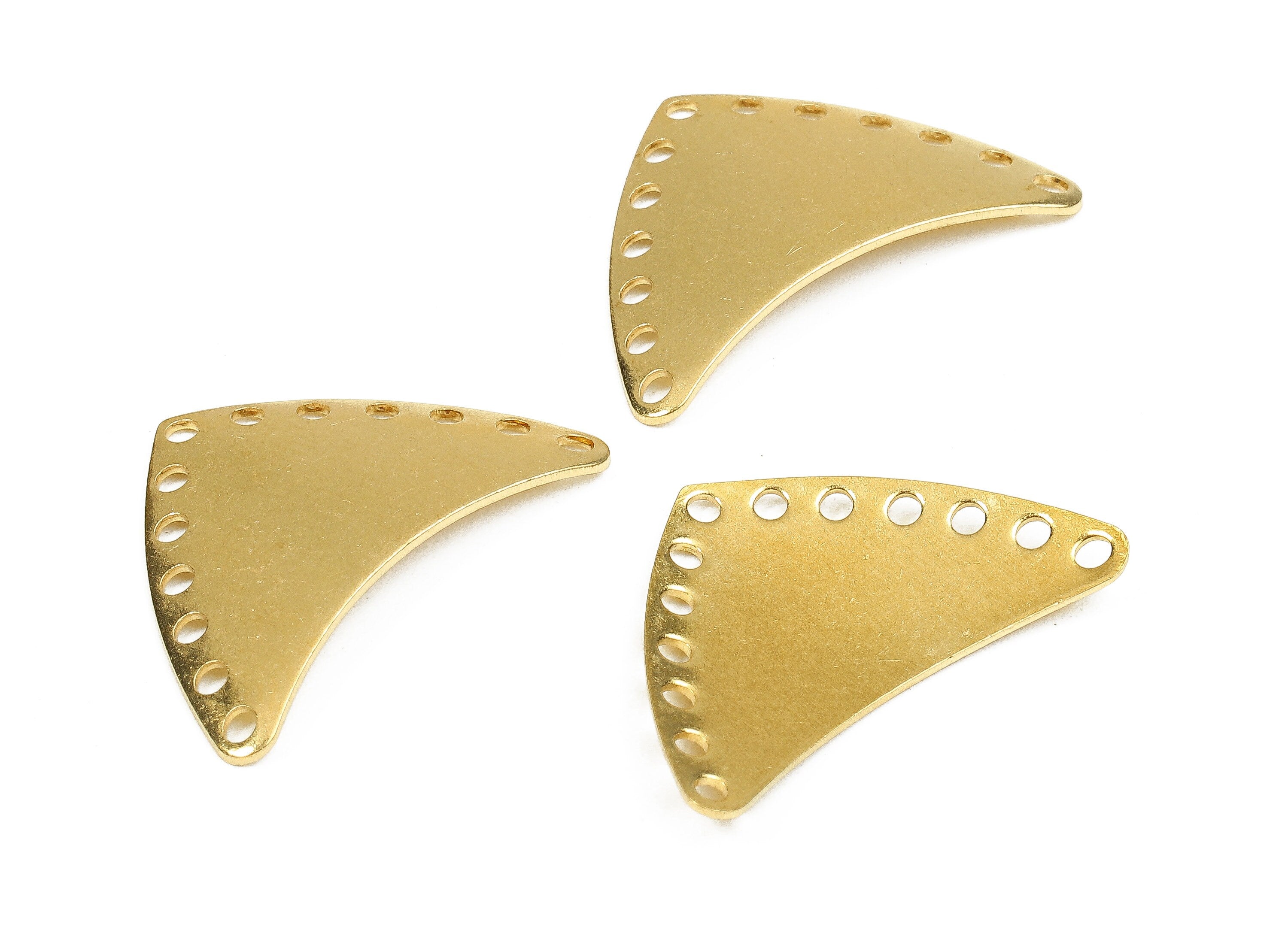 Personalized stamping blank - Brass Arrow Connectors - Raw Brass Arrow Connector Pendant - Porous Connectors - 25.35x16.48x0.91mm - PP2435 - DOMEDBAZAAR