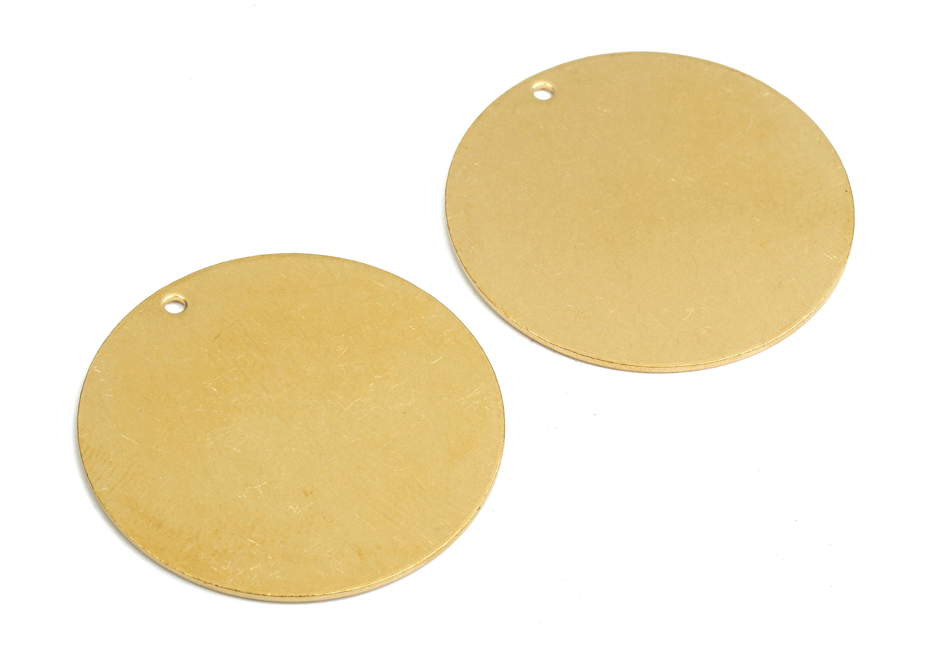 Personalized stamping blank - Brass Round Charms - Raw Brass Coin Earrings and Pendant - Brass Round Necklace - 30.01x30.01x0.81mm - PP2391 - DOMEDBAZAAR