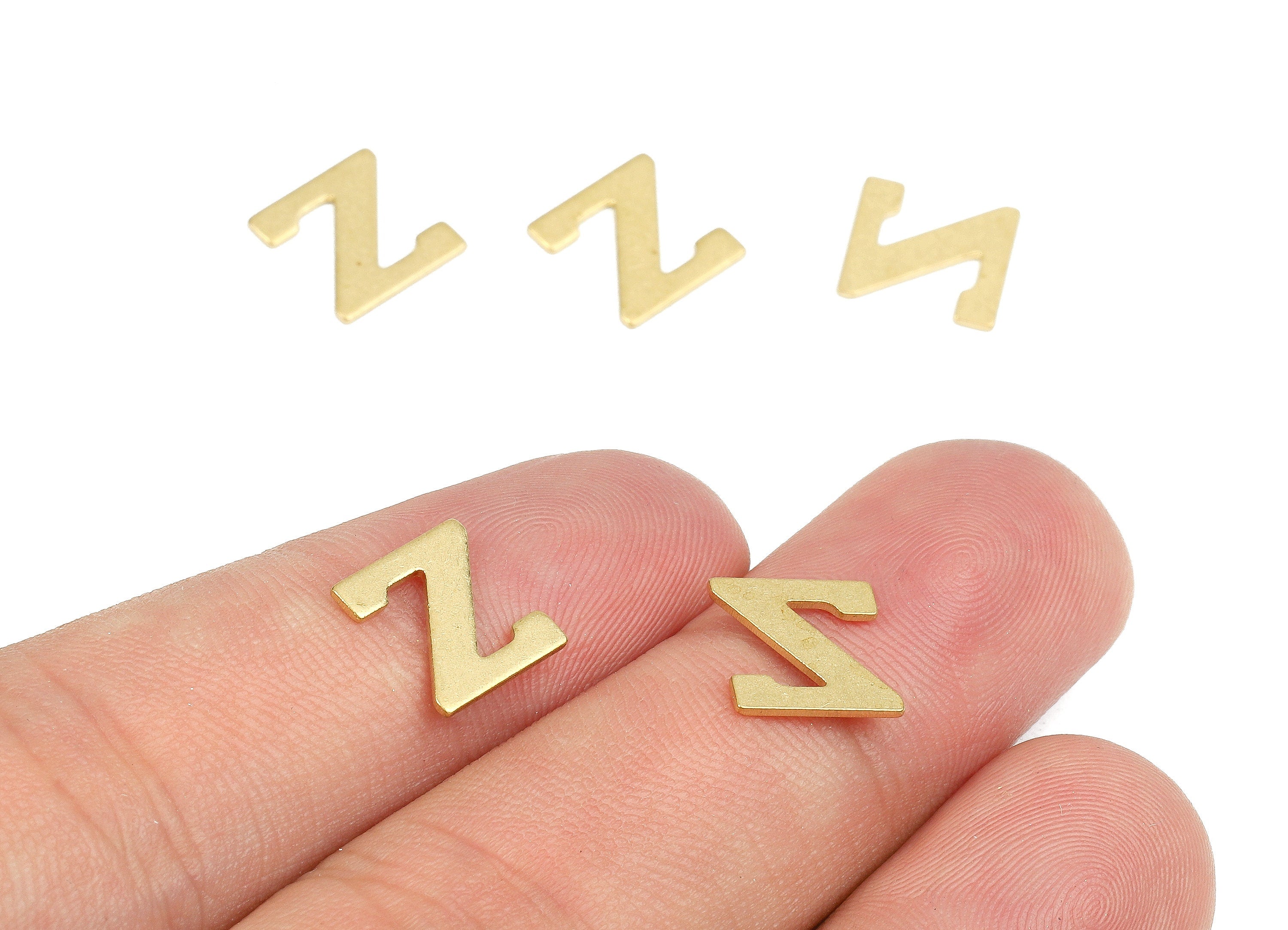 Brass Z Blank - Raw Brass Letter Z Blank - Brass Letter Wallart Decoration - Brass Alphabet Z Blank - 9.63x9.63x0.91mm - PP2780 - DOMEDBAZAAR