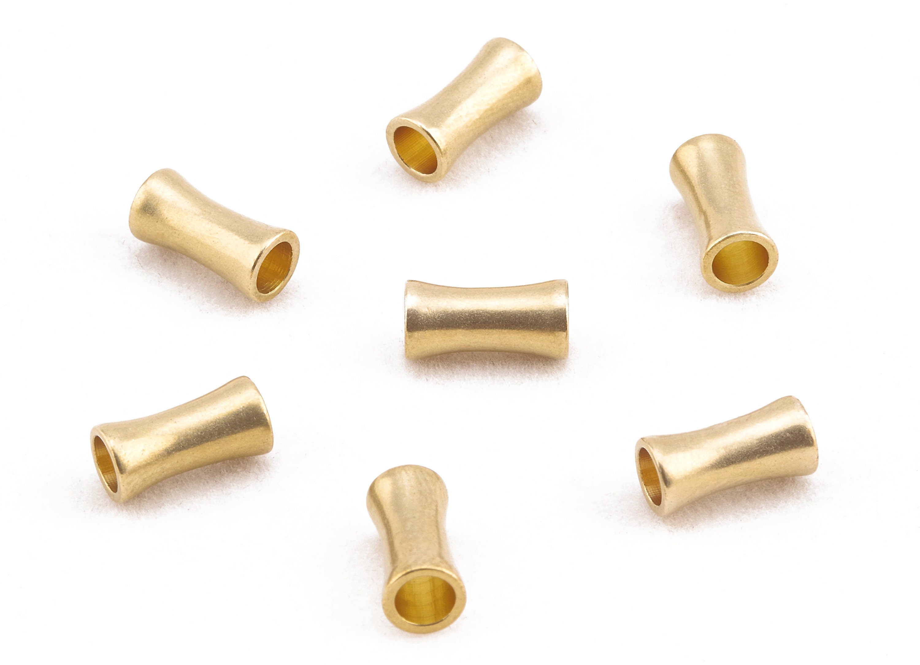 Brass Connector Spacer Beads - Raw Brass Connector Spacer Beads - Spacer Connectors - Jewelry Supplies - 10.01x4.95mm - PP2275 - DOMEDBAZAAR