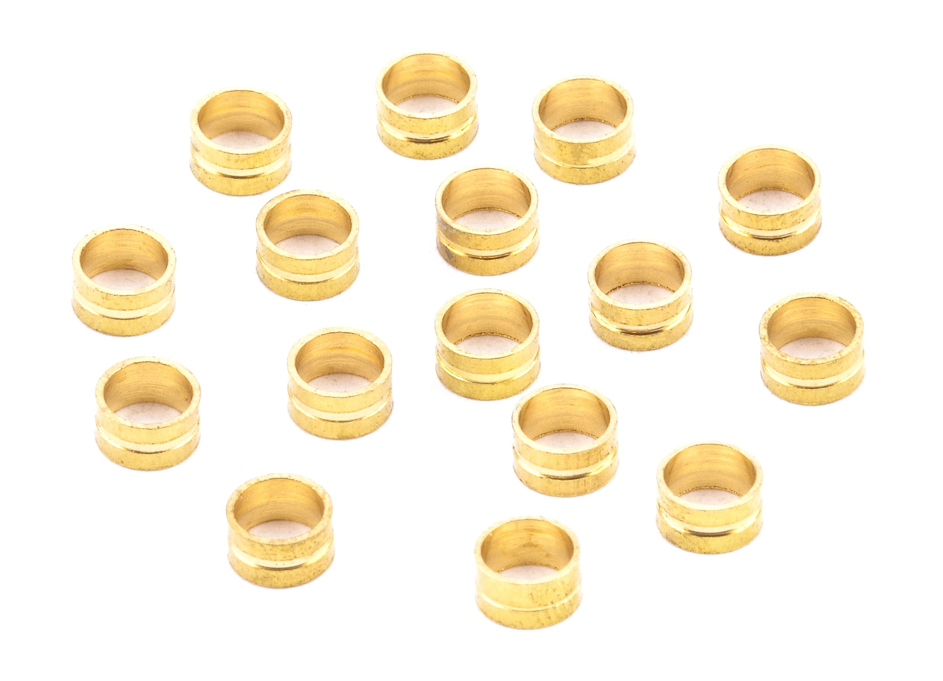 Brass Tube Beads - Raw Brass Tube Beads - Earring Findings - Jewelry Supplies - 4.01x2.2x0.77mm - PP2246 - DOMEDBAZAAR