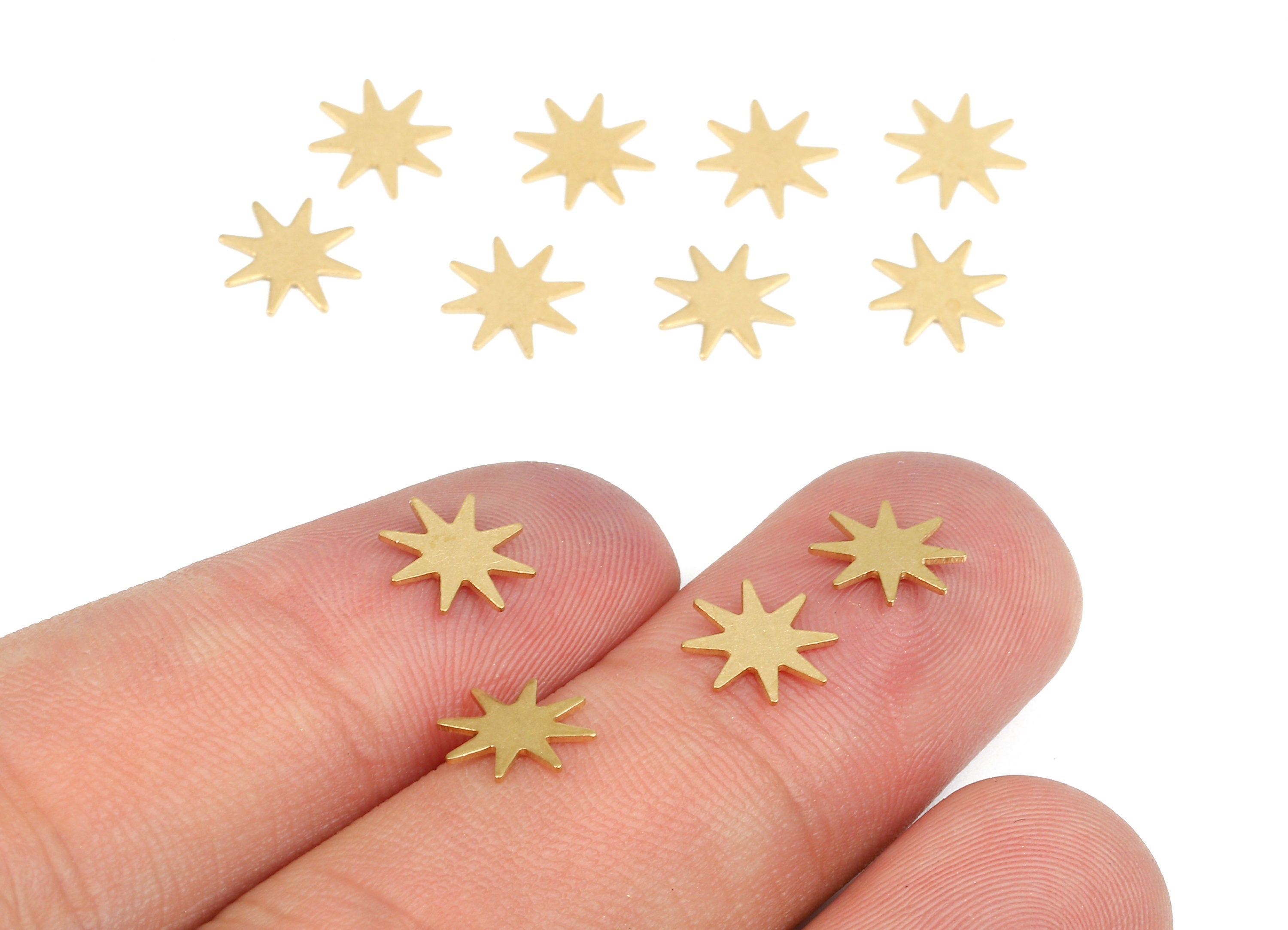 Brass Snowy Blank - Raw Brass Snowy Blank - Brass Snowy Tag - Brass Stamping Tag - Brass Blank Findings - 7.59x7.59x0.47mm - PP2447 - DOMEDBAZAAR