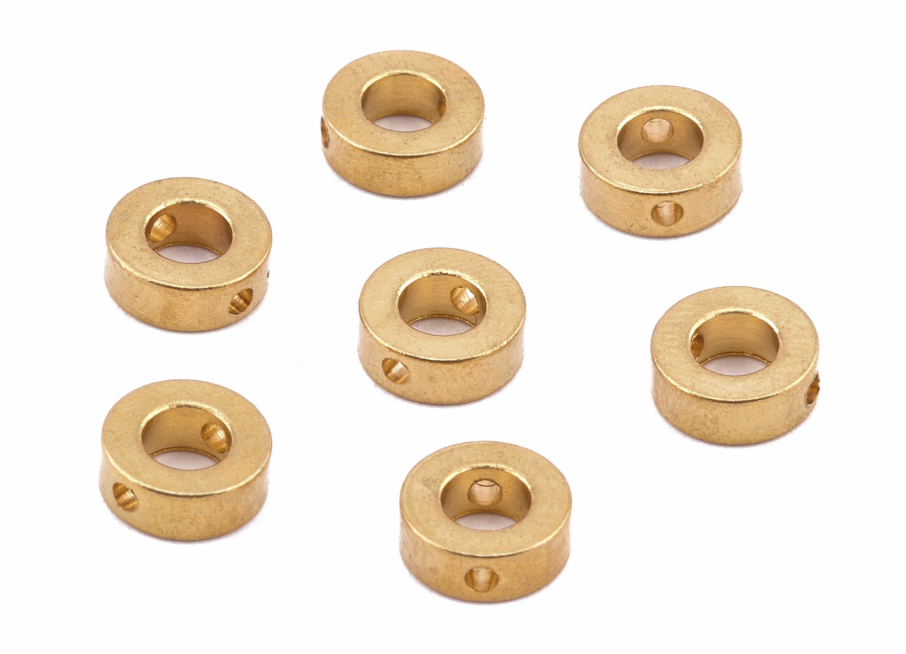 Brass Spacer Round Beads - Raw Brass Round Beads - Spacer Connectors - Earring Findings - Jewelry Supplies - 7.98x2.81x2.08mm - PP2255 - DOMEDBAZAAR