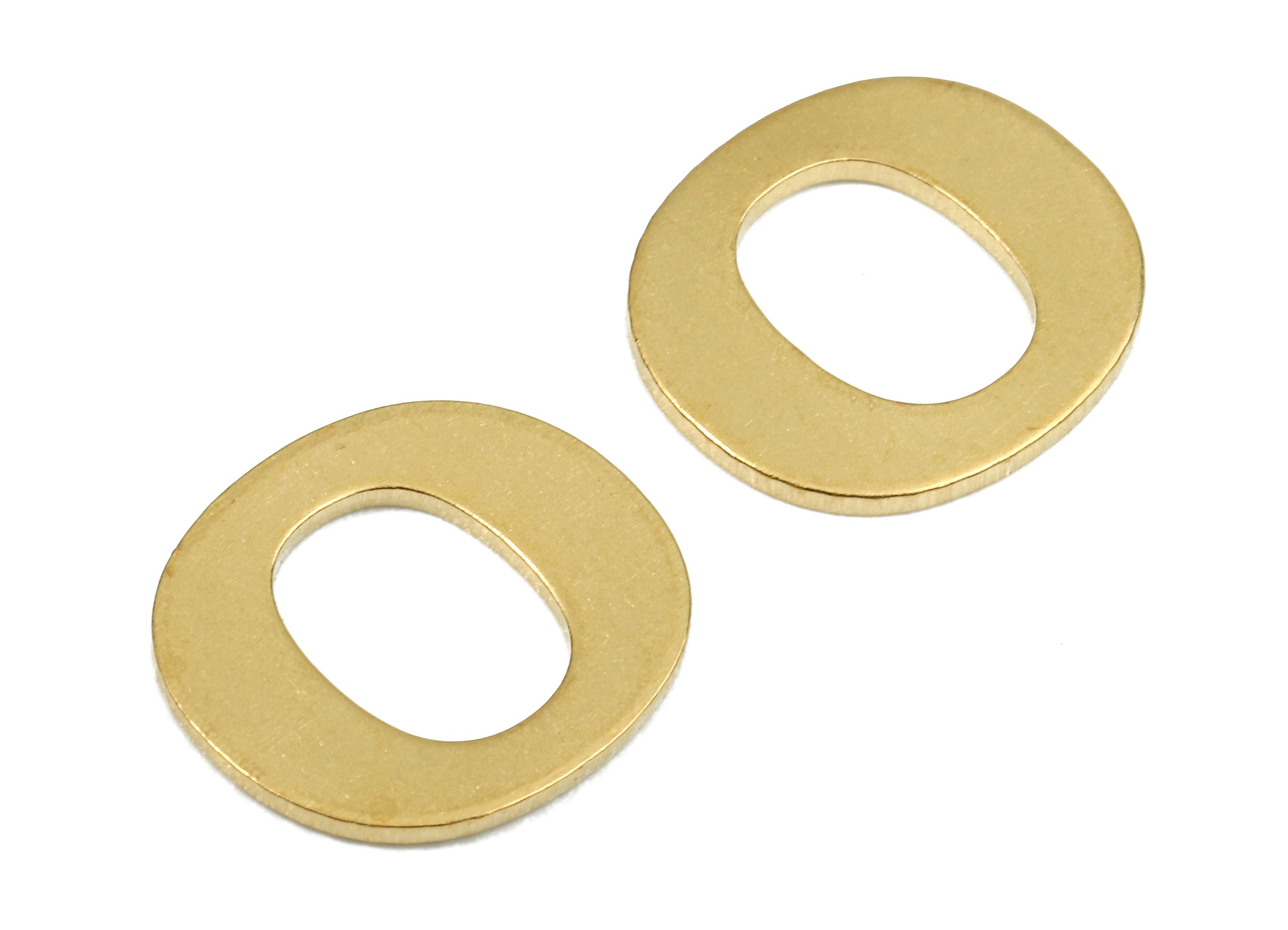 Brass O Blank - Raw Brass Letter O Blank - Brass Letter Wallart Decoration - Brass Alphabet O Blank - 10.79x9.75x1.05mm - PP2769 - DOMEDBAZAAR