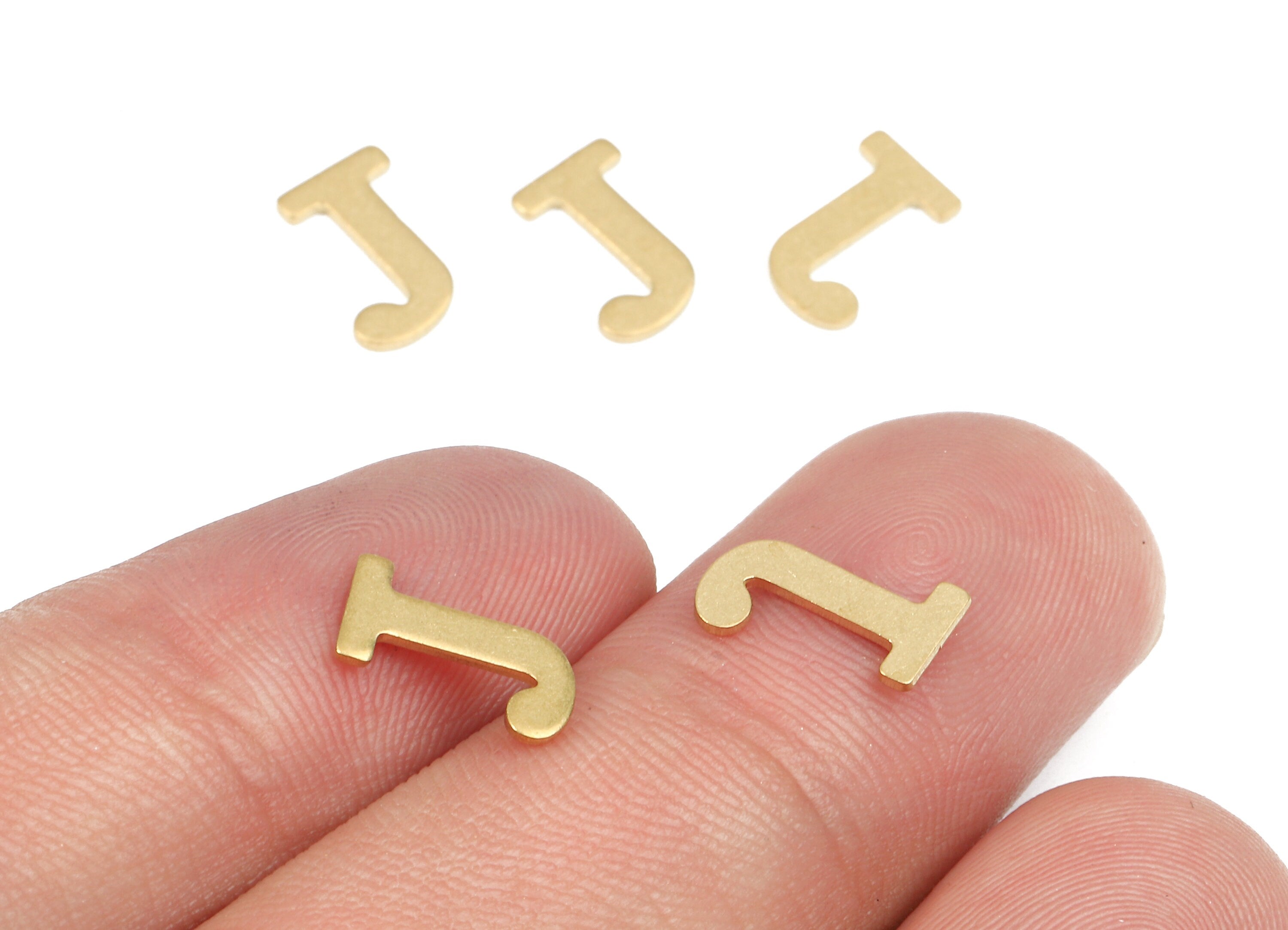 Brass J Blank - Raw Brass Letter J Blank - Brass Letter Wallart Decoration - Brass Alphabet J Blank - 9.71x5.61x0.73mm - PP2764 - DOMEDBAZAAR