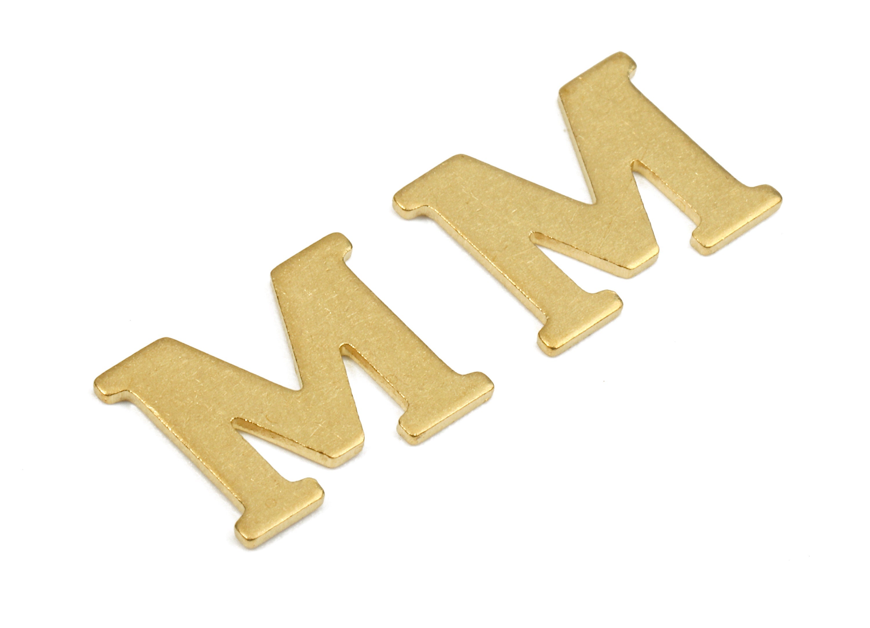 Brass M Blank - Raw Brass Letter M Blank - Brass Letter Wallart Decoration - Brass Alphabet M Blank - 12.05x9.96x0.85mm - PP2767 - DOMEDBAZAAR