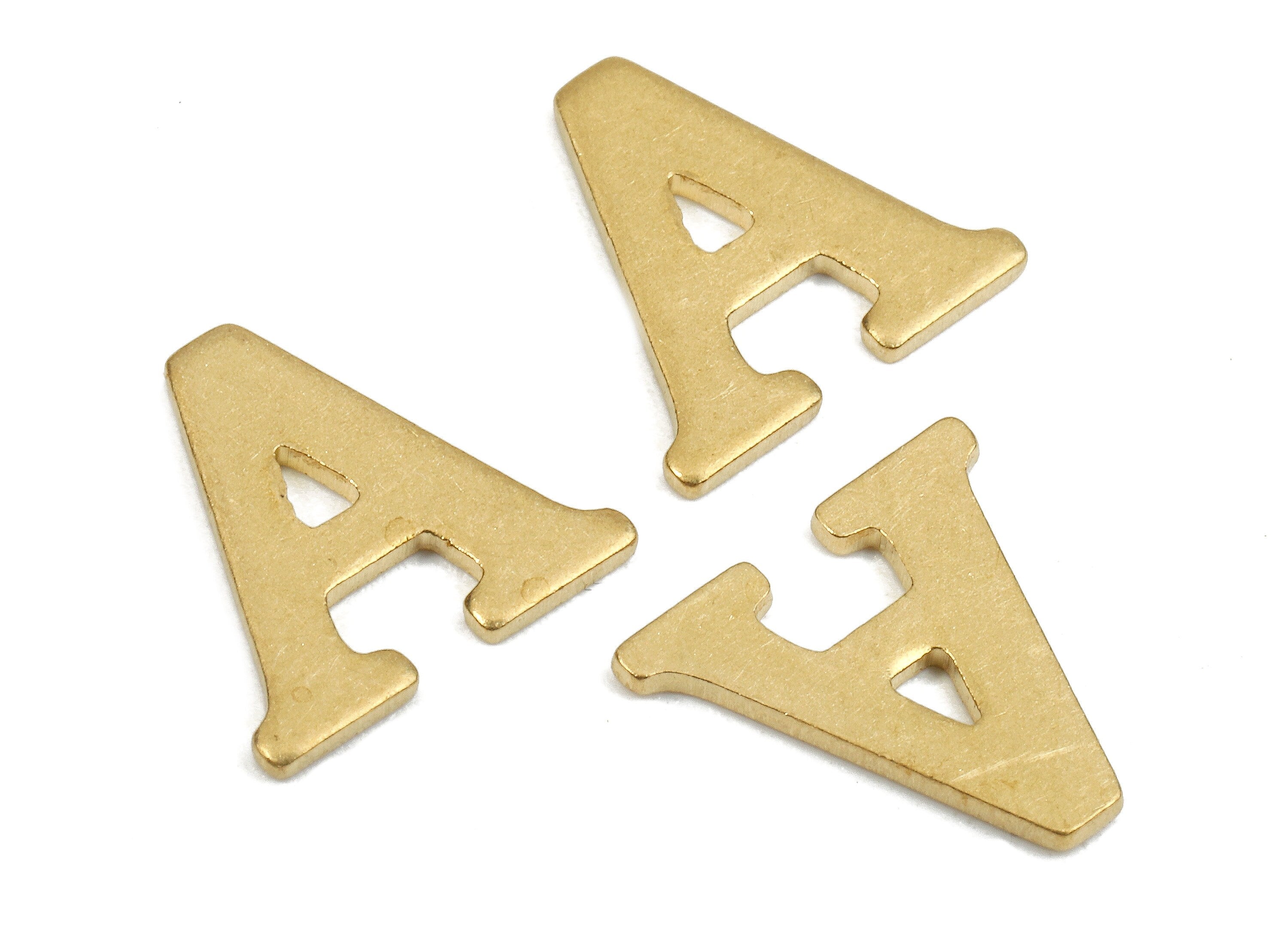Brass A Blank - Raw Brass Letter A Blank - Brass Letter Wallart Decoration - Brass Alphabet A Blank - 11.67x9.5x0.74mm - PP2755 - DOMEDBAZAAR