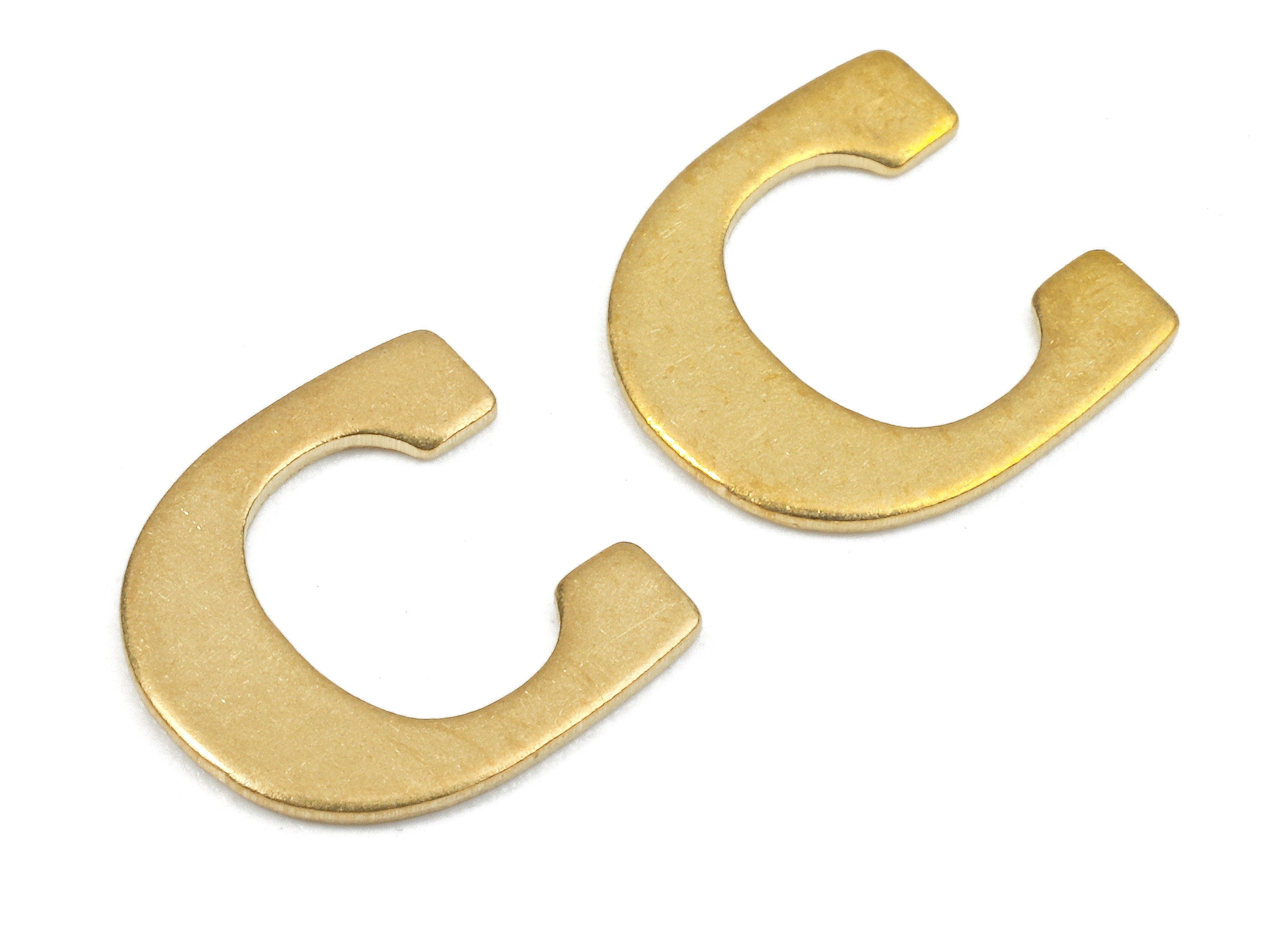 Brass C Blank - Raw Brass Letter C Blank - Brass Letter Wallart Decoration - Brass Alphabet C Blank - 10.49x9.71x0.78mm - PP2757 - DOMEDBAZAAR