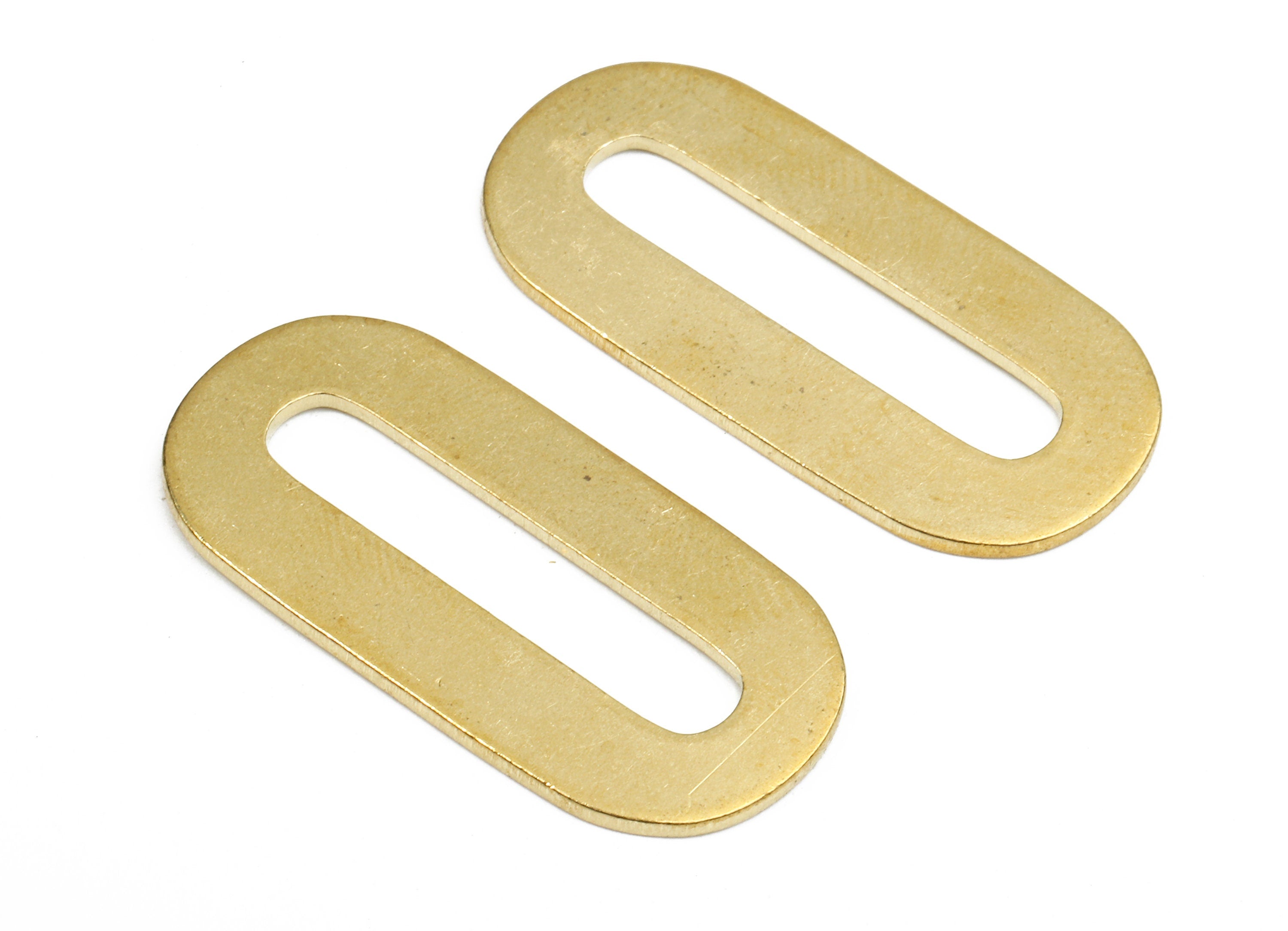 Brass O Blank - Raw Brass Letter O Blank - Brass Letter Wallart Decoration - Brass Alphabet O Blank - 31.22x15.21x1.2mm - PP2743 - DOMEDBAZAAR