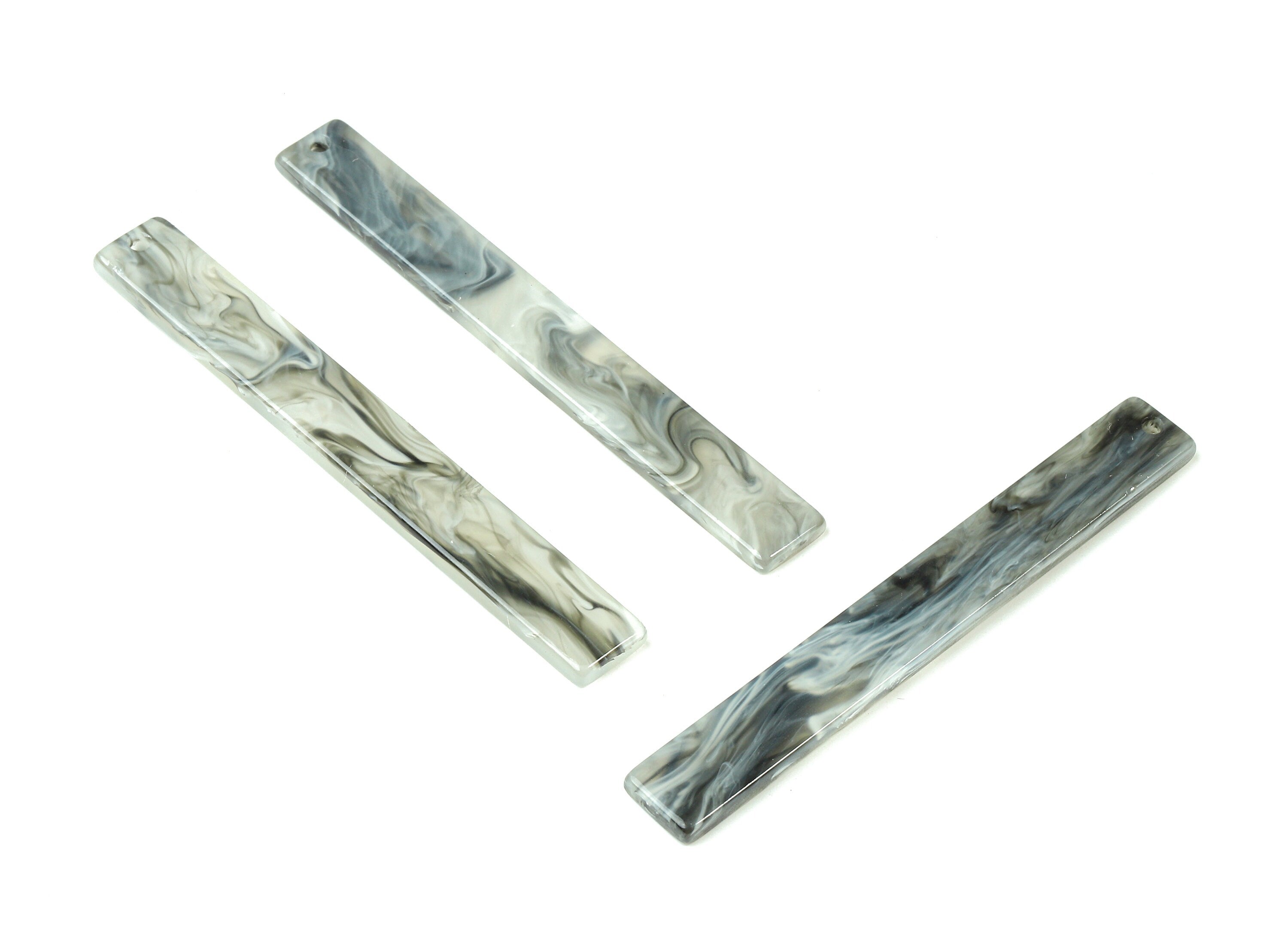 Acetate Stick Charms - Bar Earrings and Pendant - Earring Findings - Jewelry Supplies - Color Code: A231 - 59.7x7.8x2.5mm - AC1049-A231 - DOMEDBAZAAR