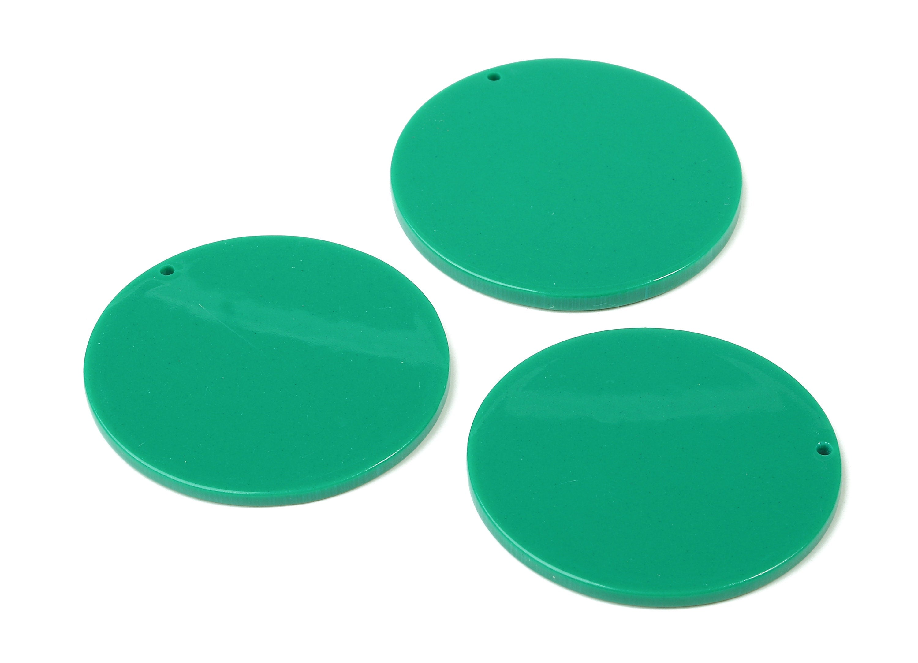 Acetate Round Charms - Round Earring and Pendant - Earring Findings - Jewelry Supplies - Color Code: A346 - 37.57x37.57x2.55mm - AC1571-A346 - DOMEDBAZAAR