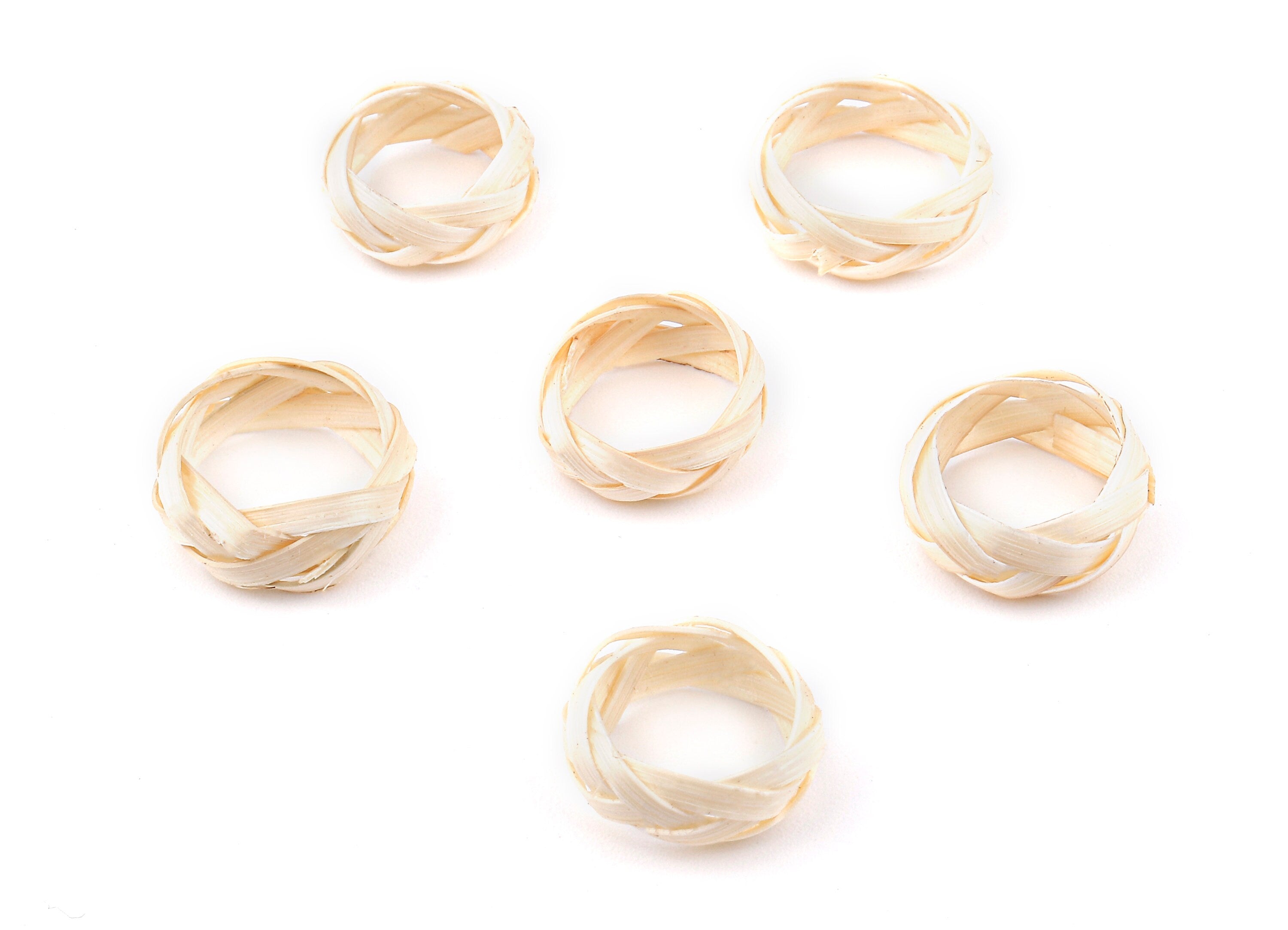 Handwoven Rattan Circle Charms - Circle Rattan Earrings and Pendant - Woven Earrings - Jewelery Handmade- 17.55x6.67x2.34mm - RT1313 - DOMEDBAZAAR