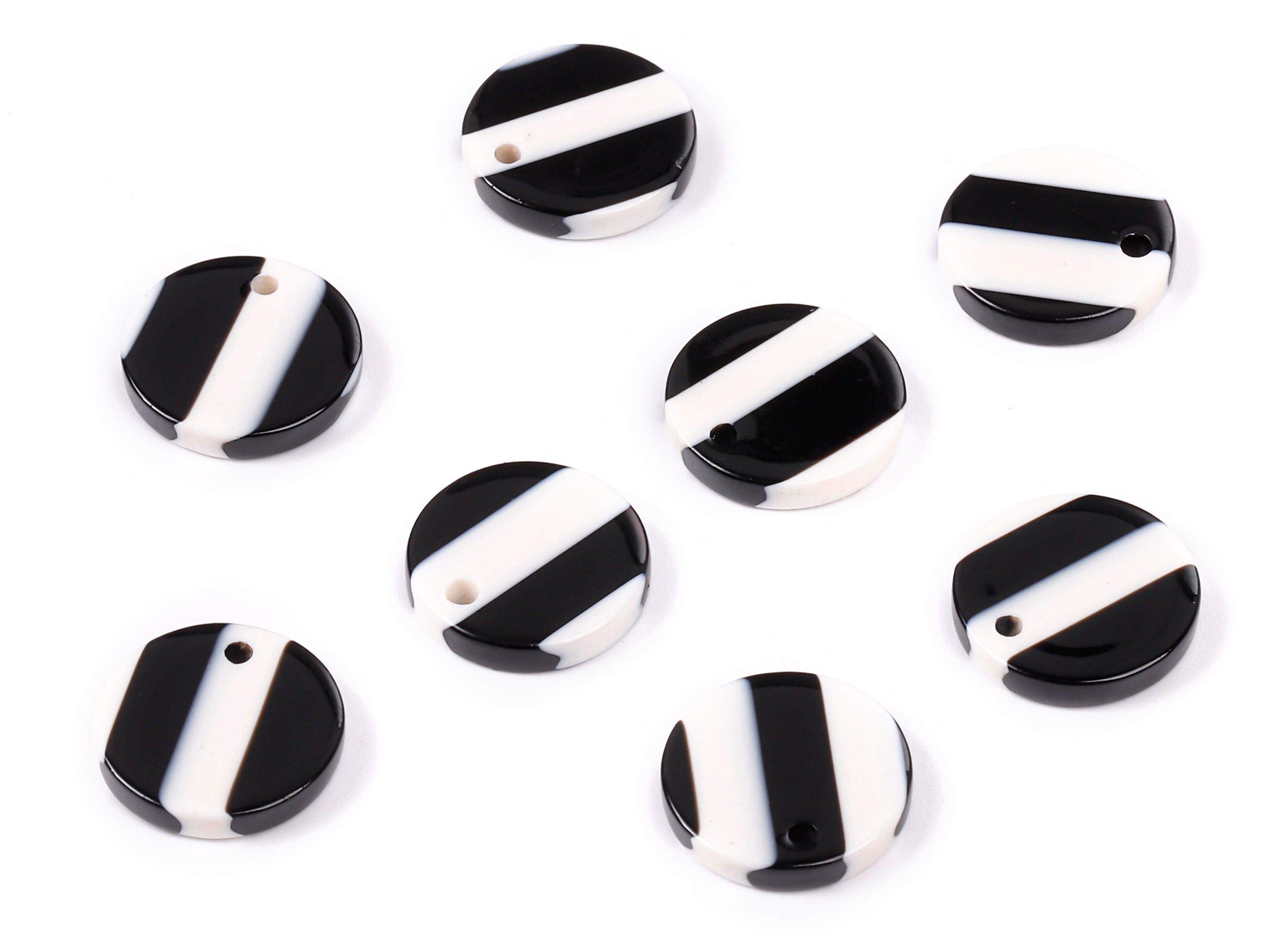 Acetate Round Charms - Round Earrings and Pendant - Earring Findings - Jewelry Supplies - Color Code: A64 - 14.6x14.6x2.66mm - AC1064-A64 - DOMEDBAZAAR