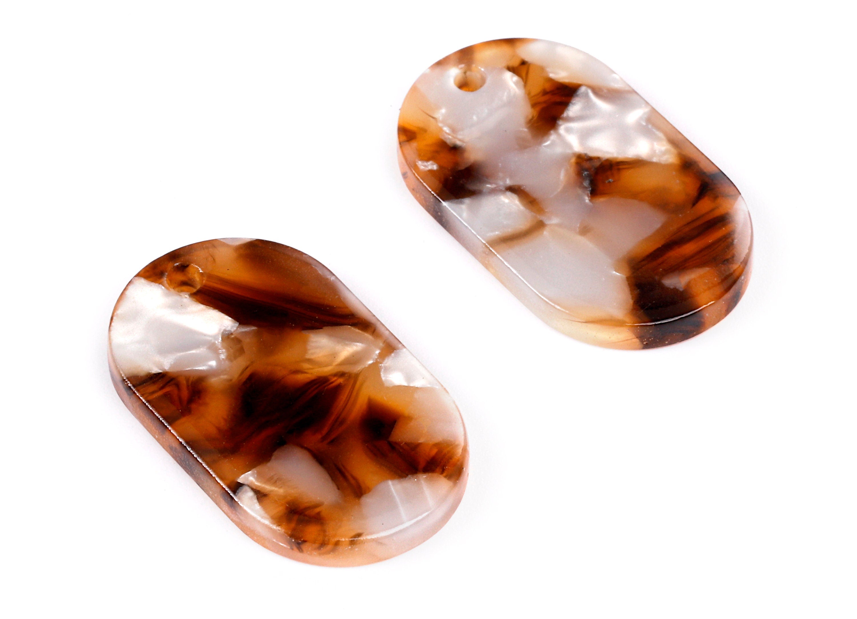 Acetate Oval Charms - Oval Earrings and Pendant - Earring Findings - Jewelry Supplys - Color Code: A351 - 26.15x15.7x2.55mm - AC1156-A351 - DOMEDBAZAAR