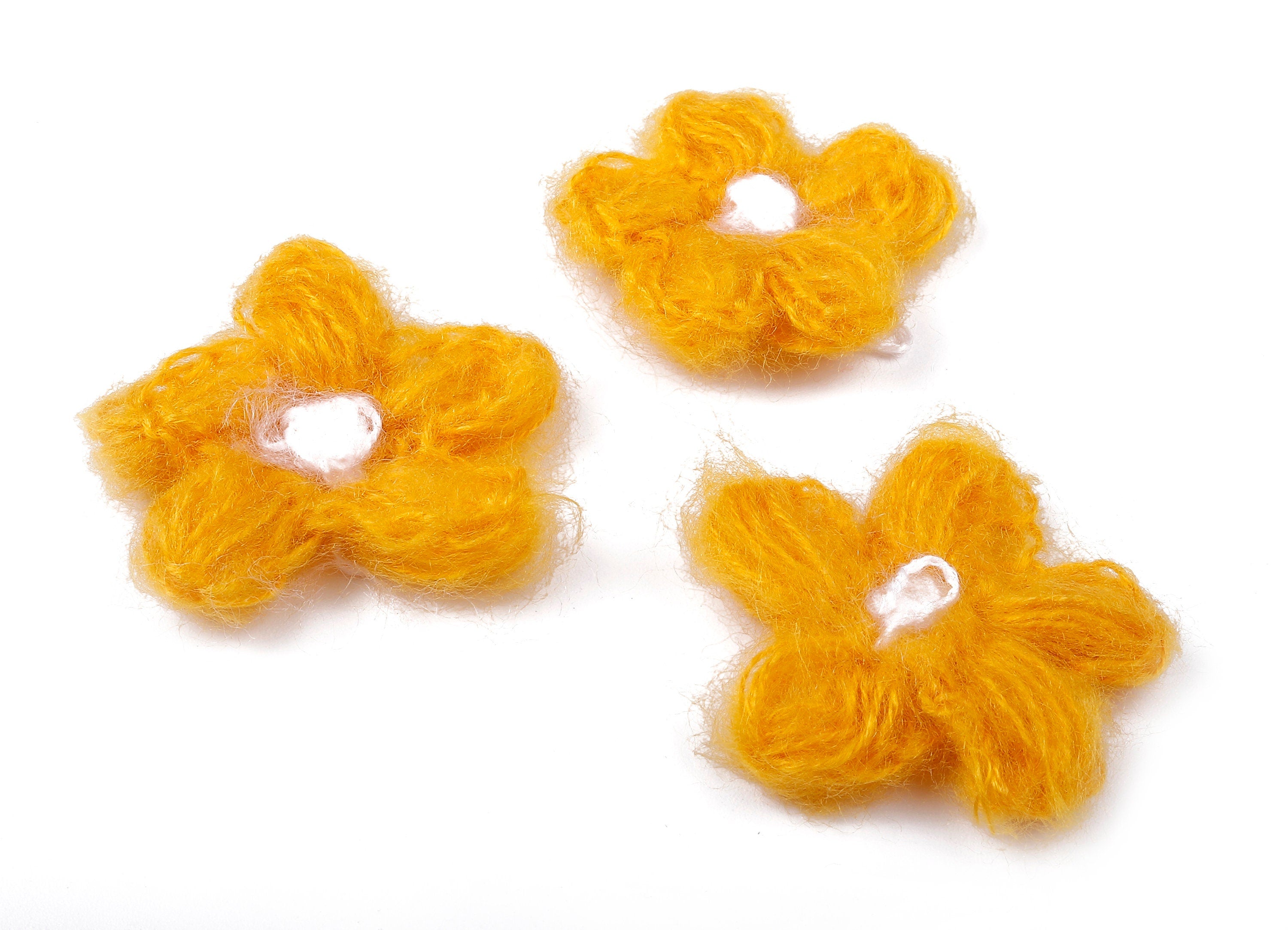 Crochet Flower Earrings - Knit Weaving Flower Earrings - Crochet Flower Pendant - Handmade Flower Earrings - 40.29x40.29x3.99mm - TS1081A - DOMEDBAZAAR