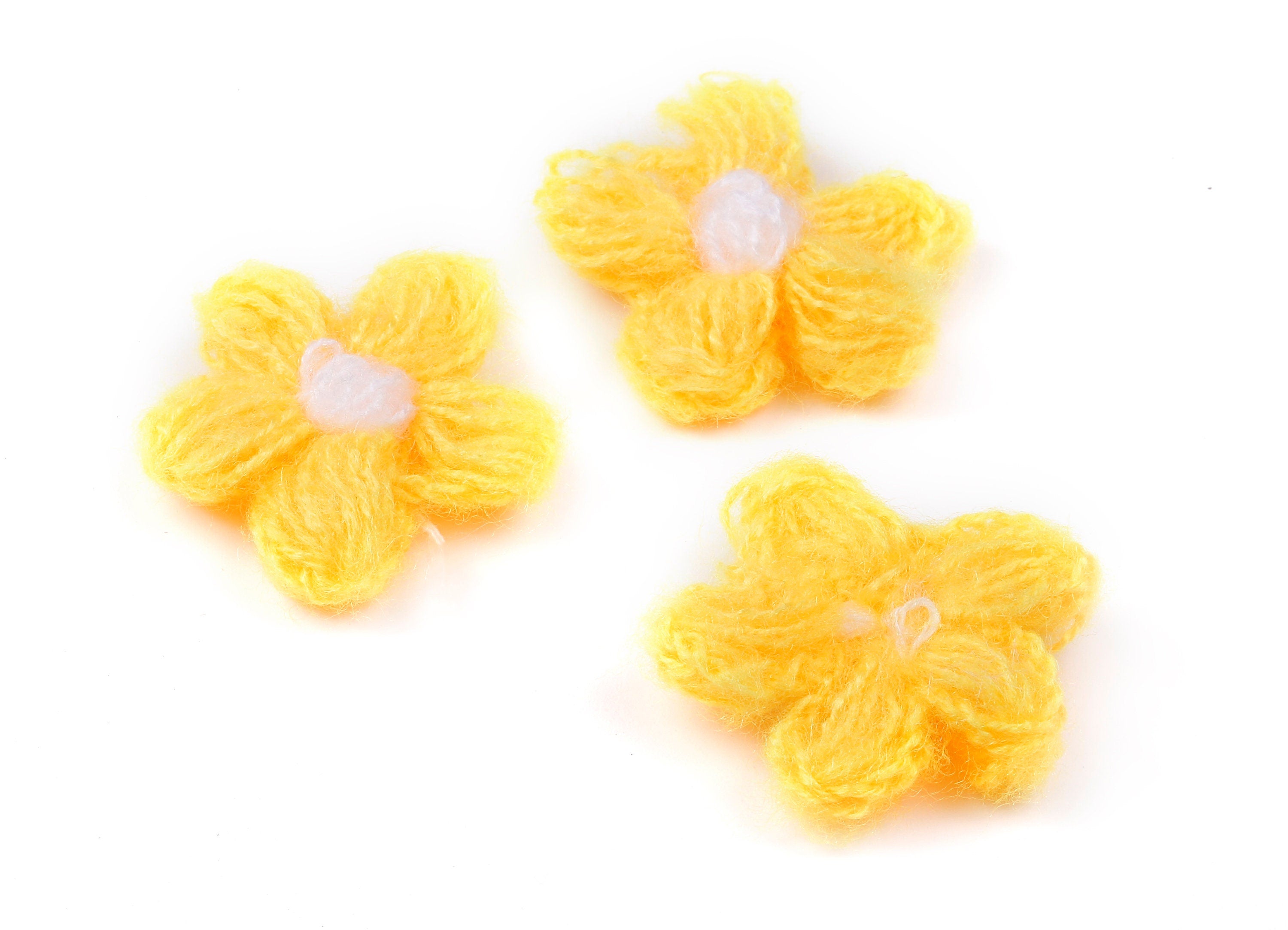 Crochet Flower Earrings - Knit Weaving Flower Earrings - Crochet Flower Pendant - Handmade Flower Earrings - 40.29x40.29x3.99mm - TS1081C - DOMEDBAZAAR
