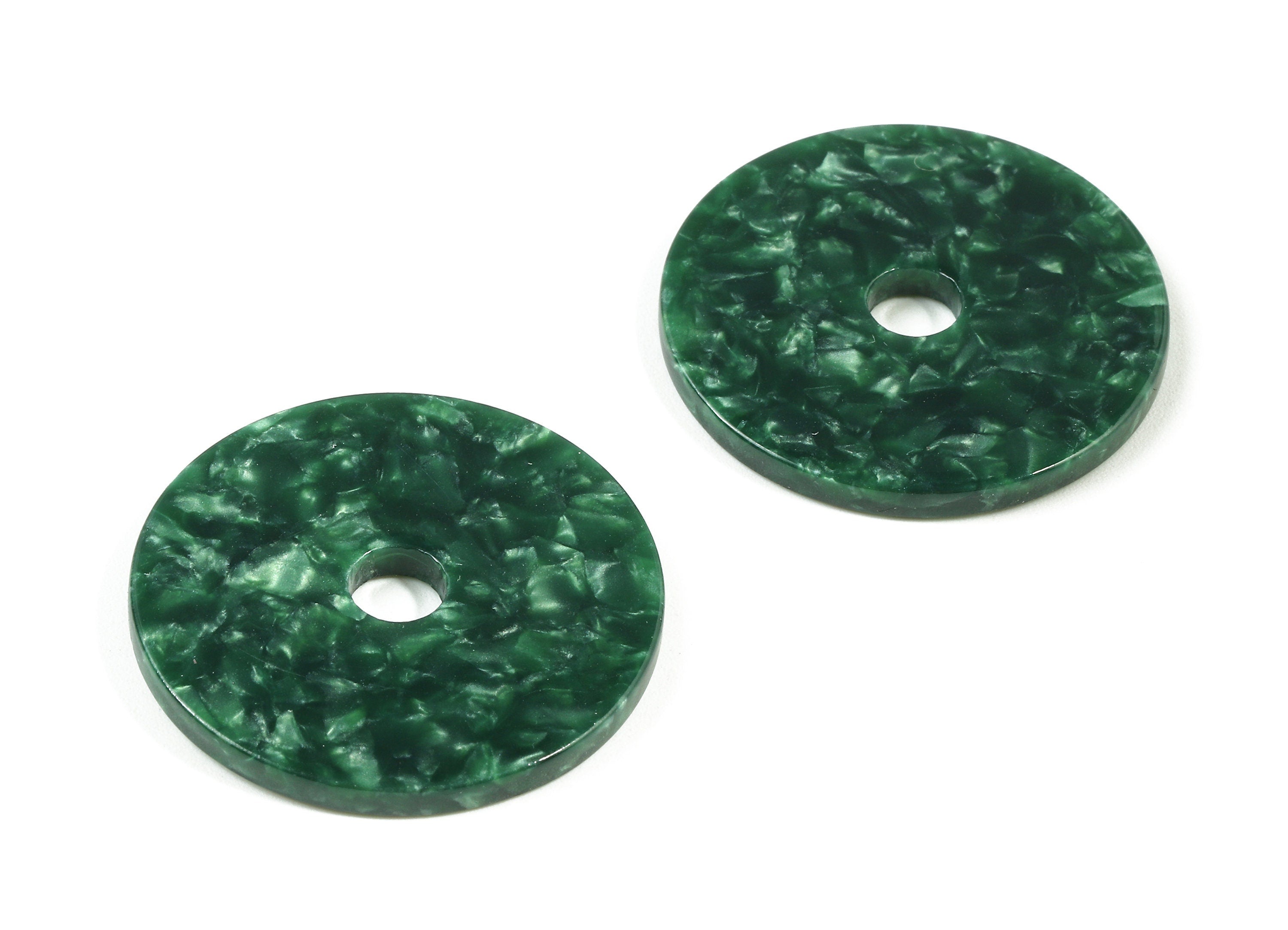 Acetate Round Charms - Circle Earring & Pendant - Earring Findings - Jewelry Supplies - Color Code: A404 - 30.49x30.49x2.6mm - AC1748-A404 - DOMEDBAZAAR