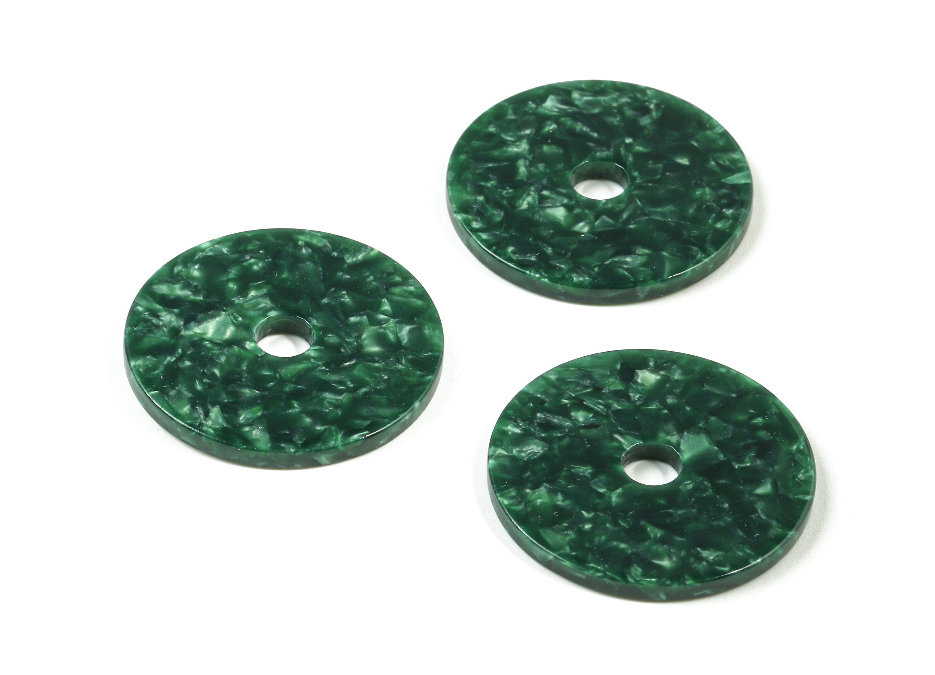 Acetate Round Charms - Circle Earring & Pendant - Earring Findings - Jewelry Supplies - Color Code: A404 - 30.49x30.49x2.6mm - AC1748-A404 - DOMEDBAZAAR