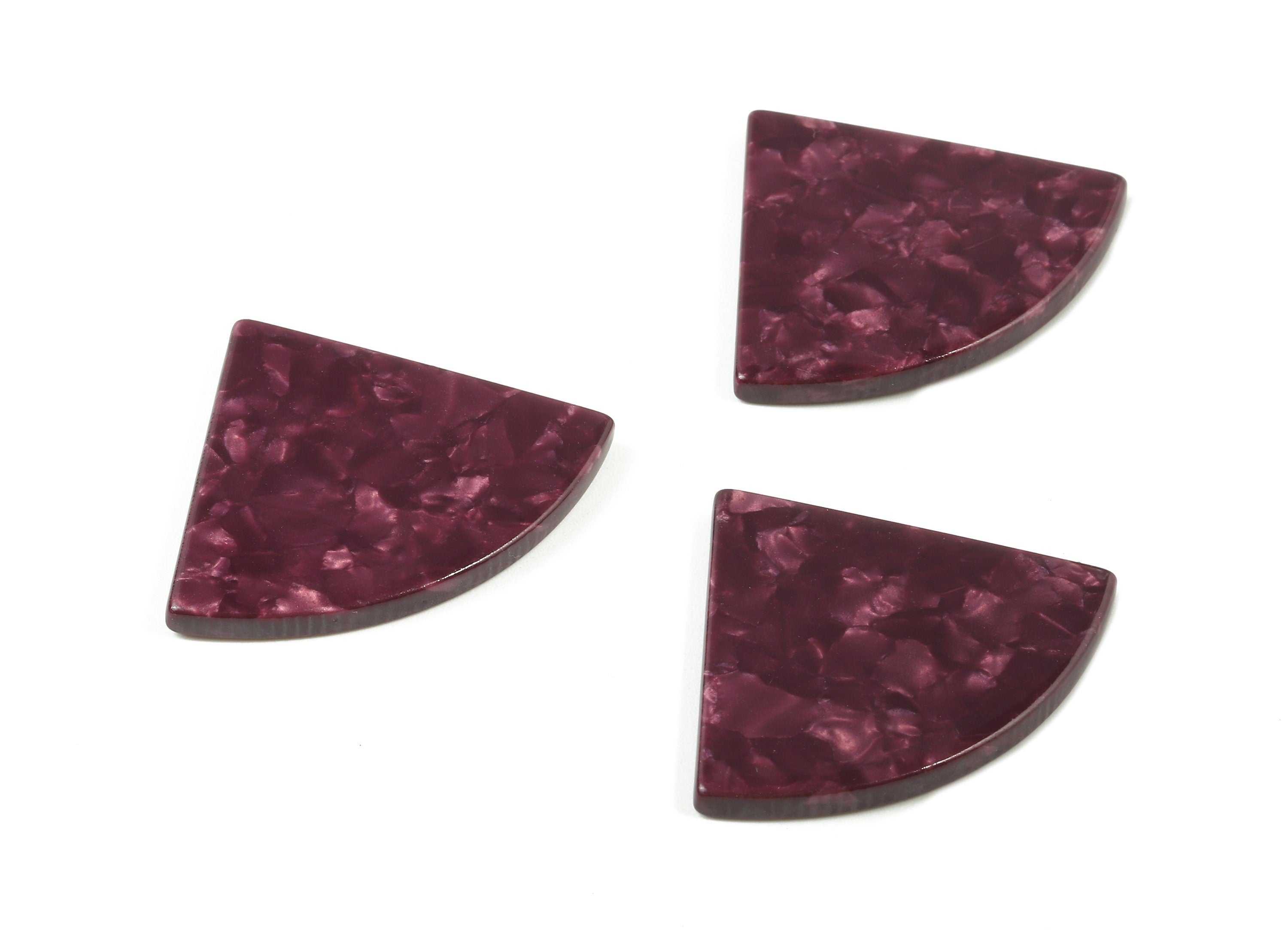 Acetate Pizza Charms - Pizza Earring & Pendant - Earring Findings - No Hole - Color Code: A407 - 34.71x28.41x2.62mm - AC1749-A407 - DOMEDBAZAAR