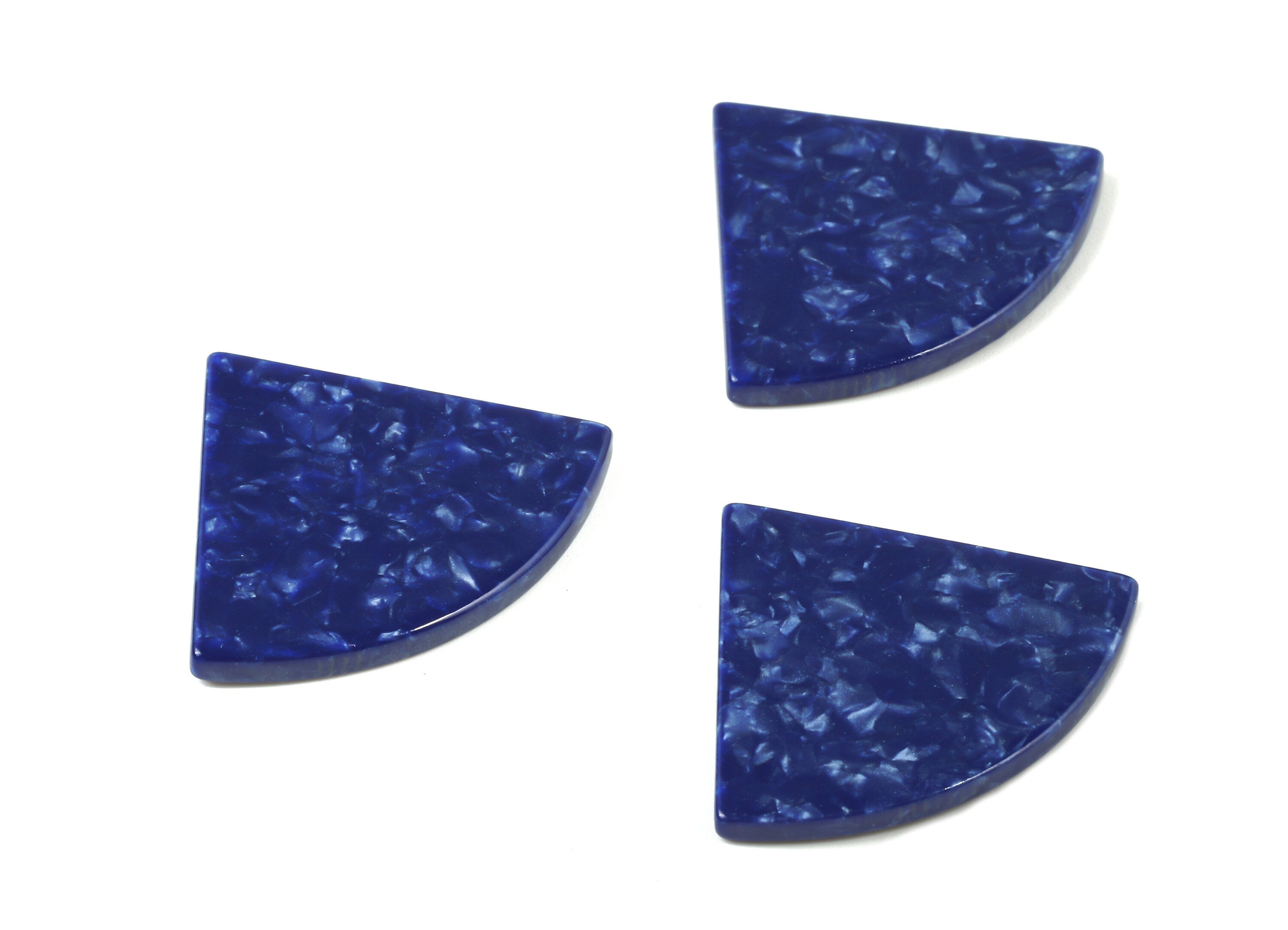 Acetate Pizza Charms - Pizza Earring & Pendant - Earring Findings - No Hole - Color Code: A408 - 34.71x28.41x2.62mm - AC1749-A408 - DOMEDBAZAAR