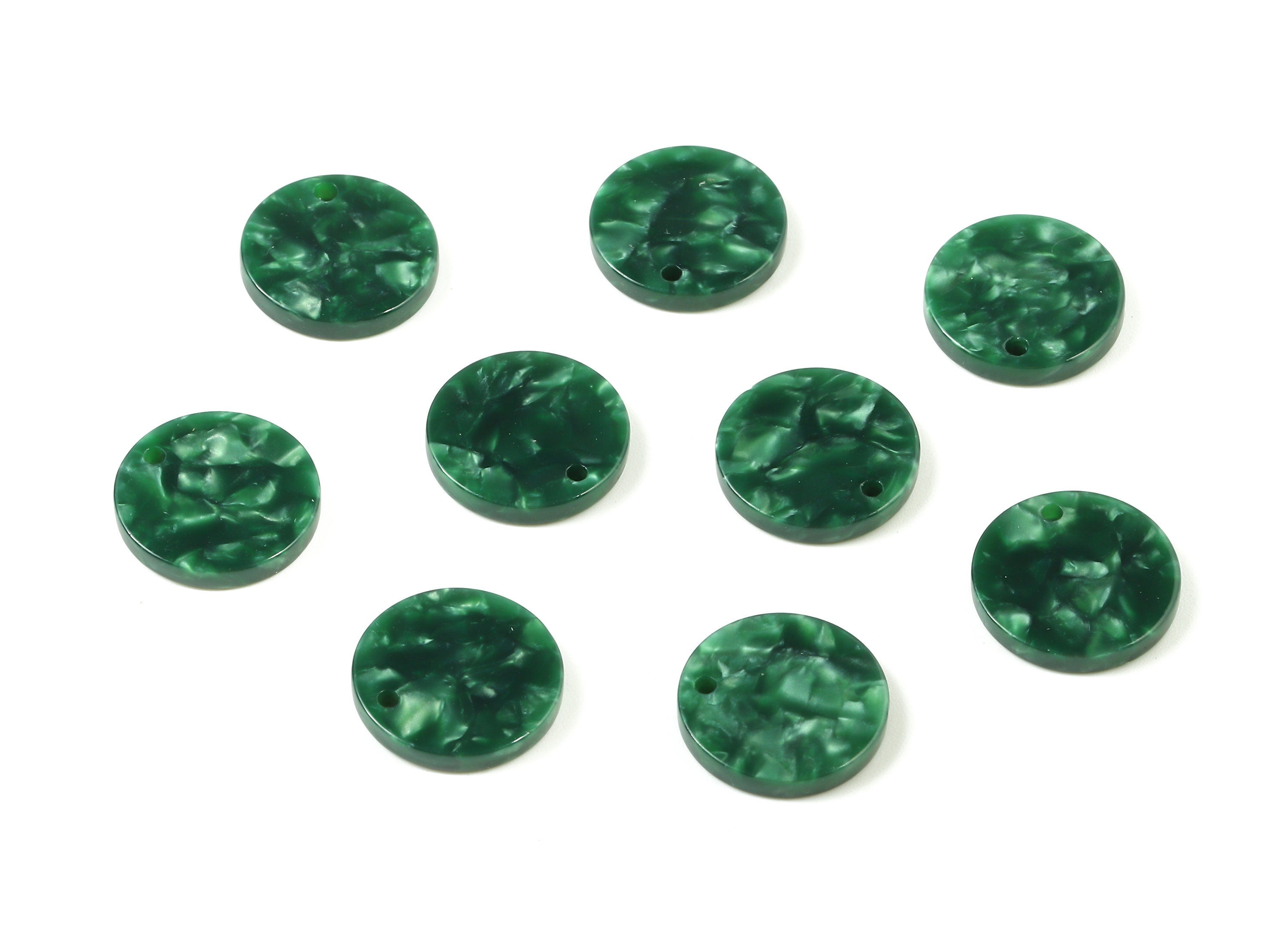 Acetate Round Charms - Round Earring and Pendant - Earring Findings - Jewelry Supplys - Color Code:A404 - 16.09x16.09x2.63mm - AC1107-A404 - DOMEDBAZAAR