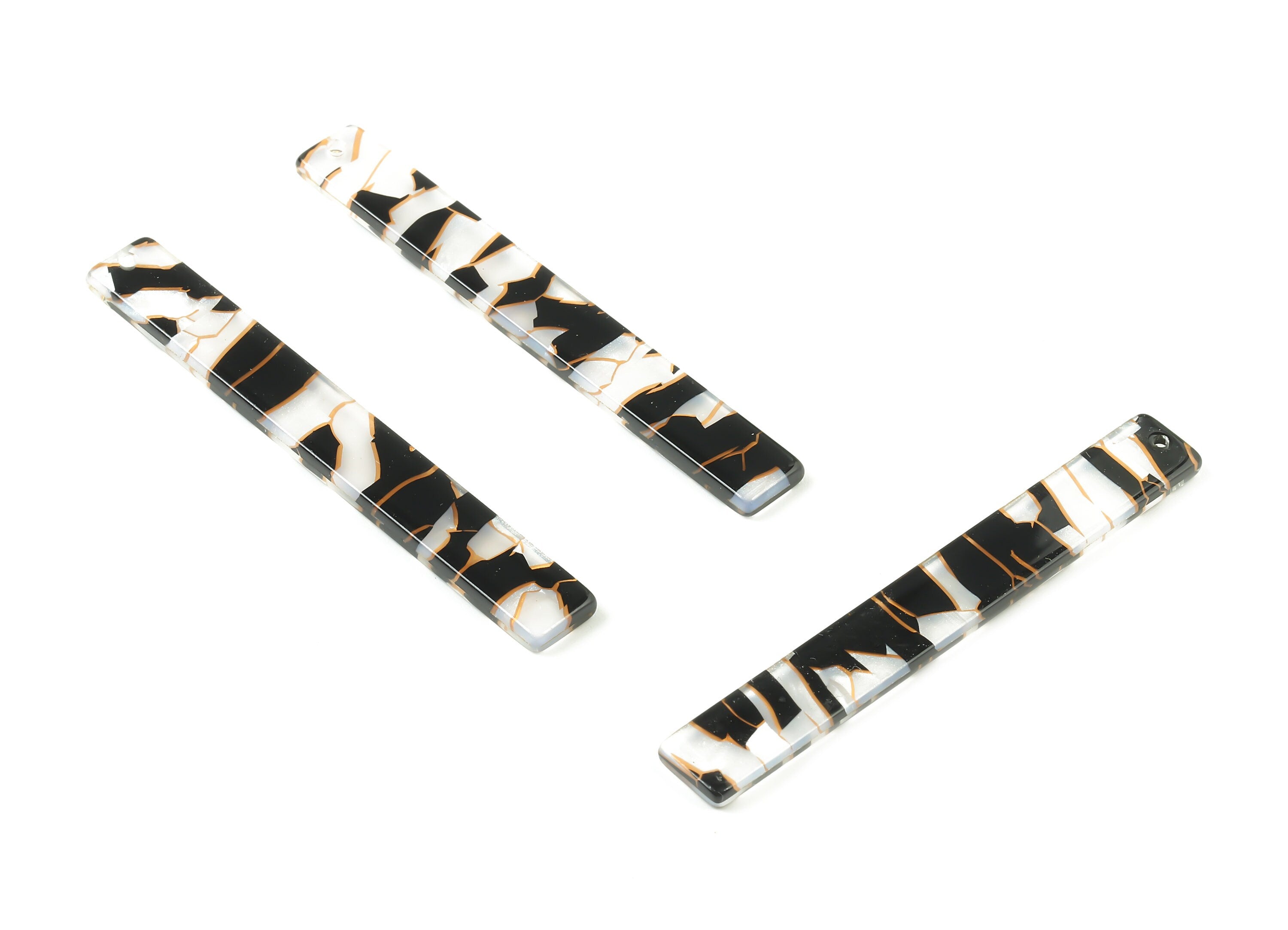 Acetate Stick Charms - Bar Earrings and Pendant - Earring Findings - Jewelry Supplys - Color Code: A403 - 59.94x7.68x2.63mm - AC1049-A403 - DOMEDBAZAAR