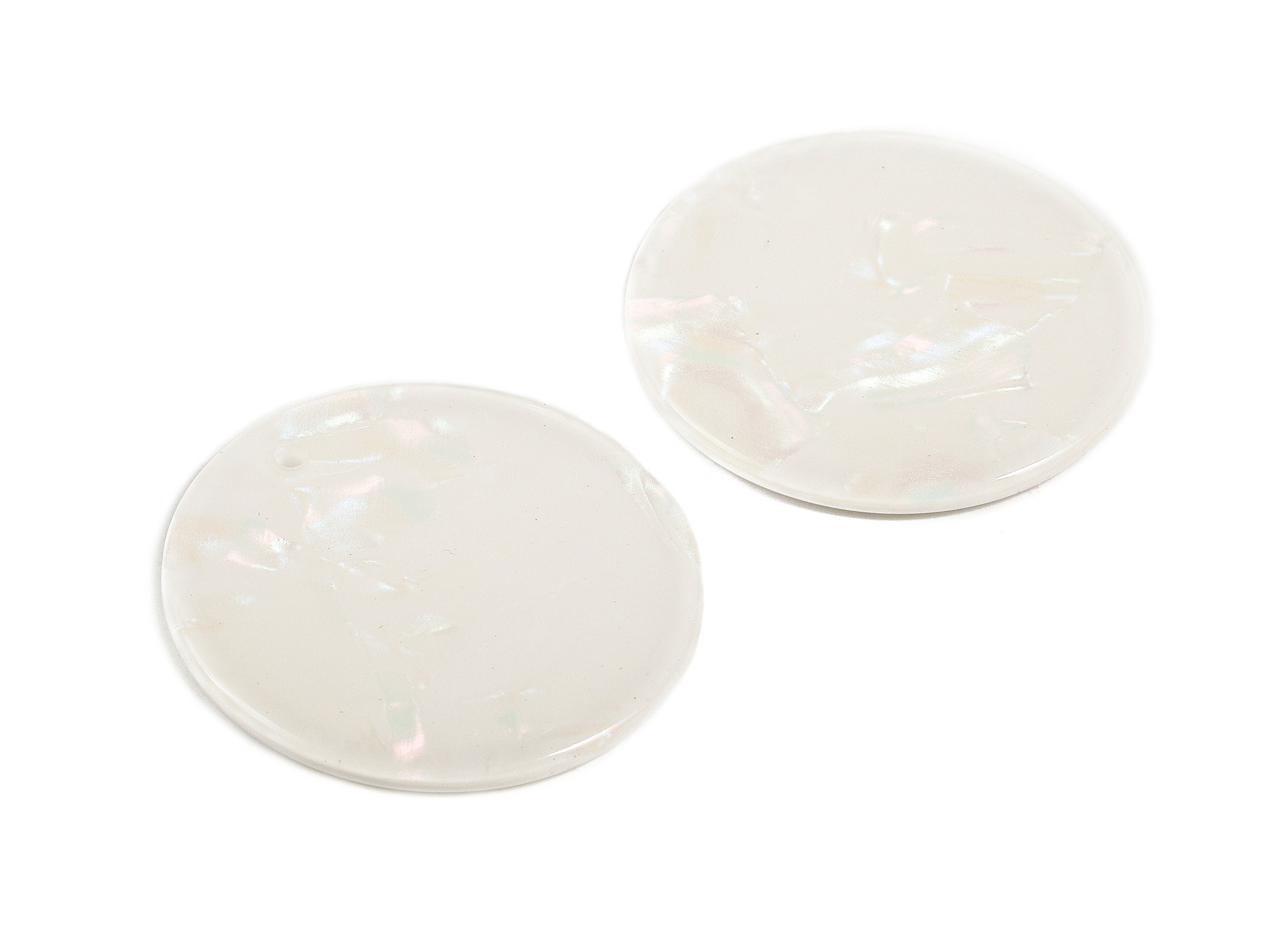 Acetate Round Charms - Round Earring and Pendant - Earring Findings - Jewelry Supplys - Color Code: A390 - 35x35x2.11mm - AC1315-A390 - DOMEDBAZAAR