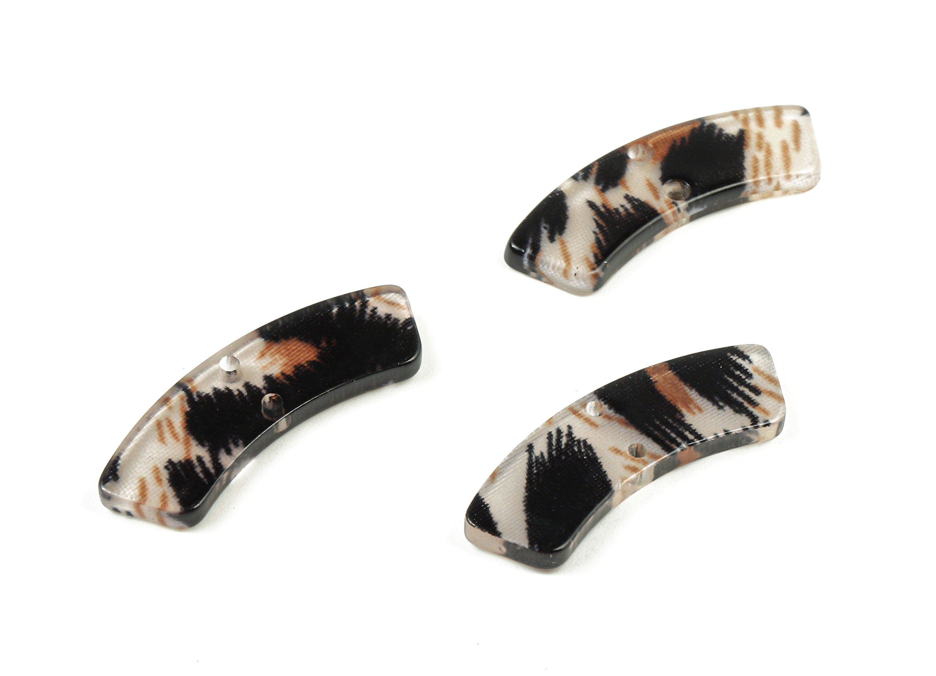 Acetate Connectors - Earrings and Necklace Connectors - bracelet Connectors - 2 Holes - Color Code: A266 - 27.91x8.04x2.63mm - AC1557-A266 - DOMEDBAZAAR