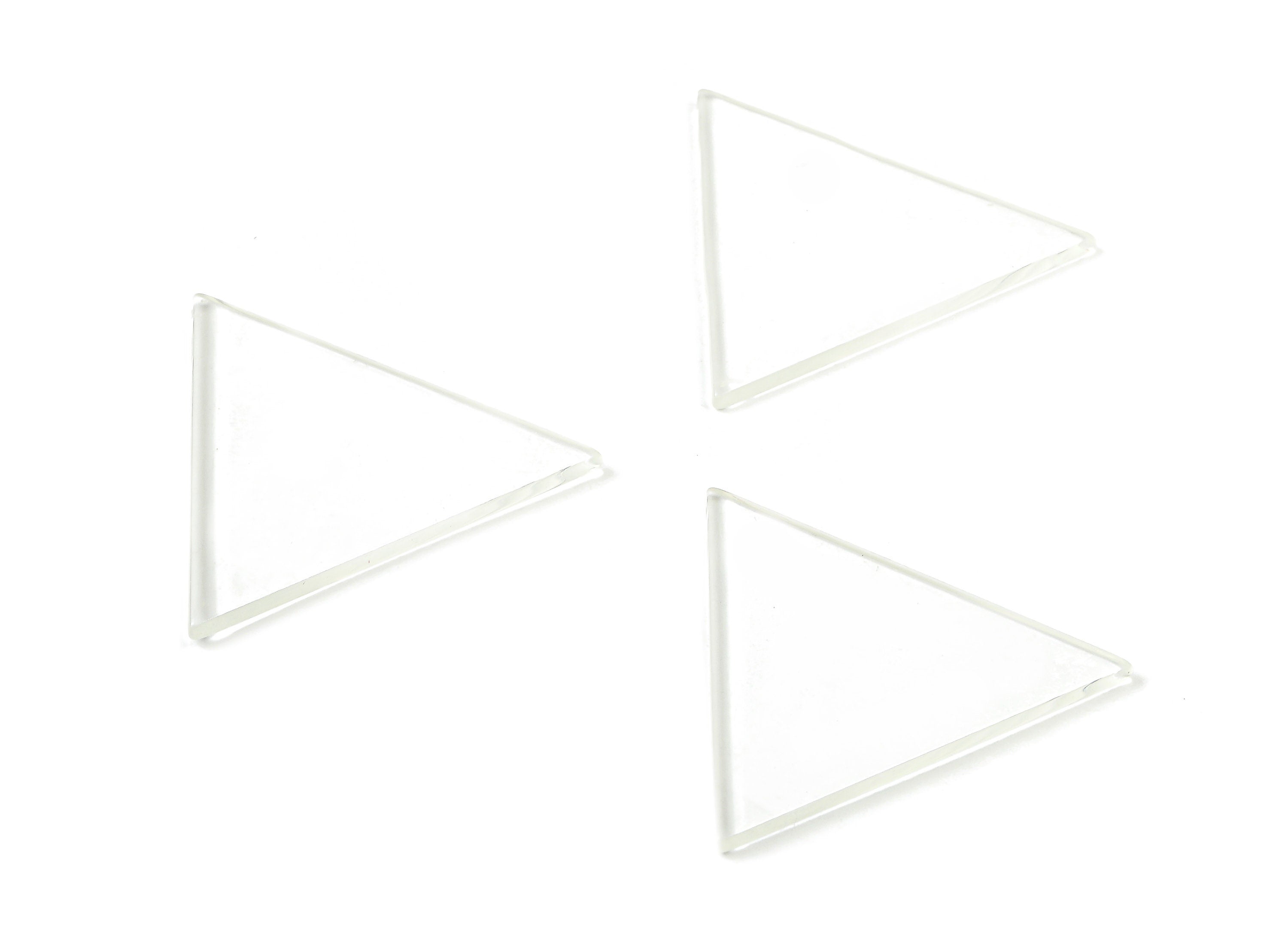 Acrylic Triangle Charms - Triangle Earrings and Pendant - Earring Findings - No Hole - Color Code: A63 - 32.59x32.59x2.07mm - AC1666-A63-0 - DOMEDBAZAAR