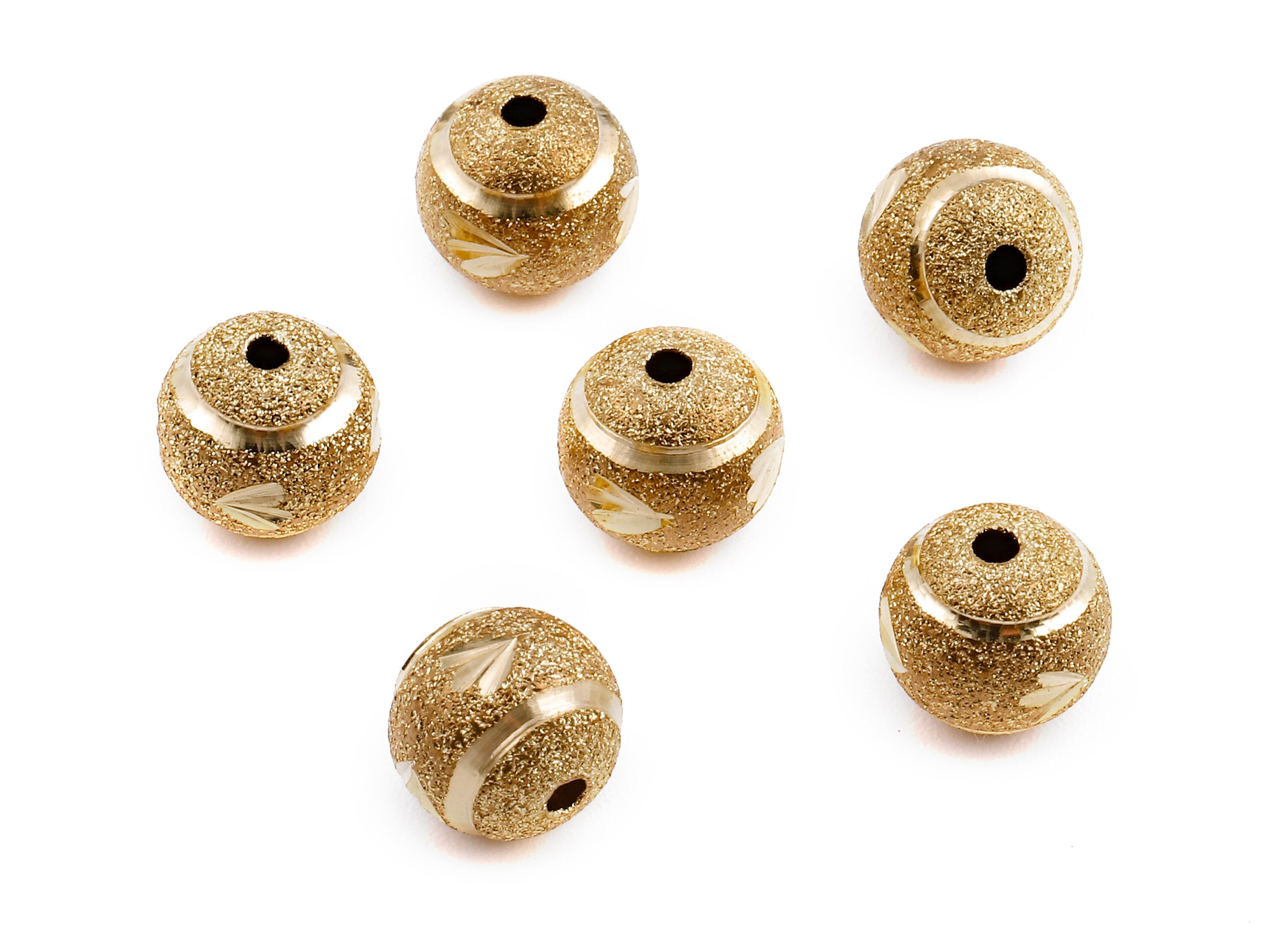 Brass Spacer Ball Beads - Raw Brass Spacer Ball Beads - Necklace Beads - Earring Findings - Jewelry Supplies - 9.97x9.84mm - PP2309 - DOMEDBAZAAR