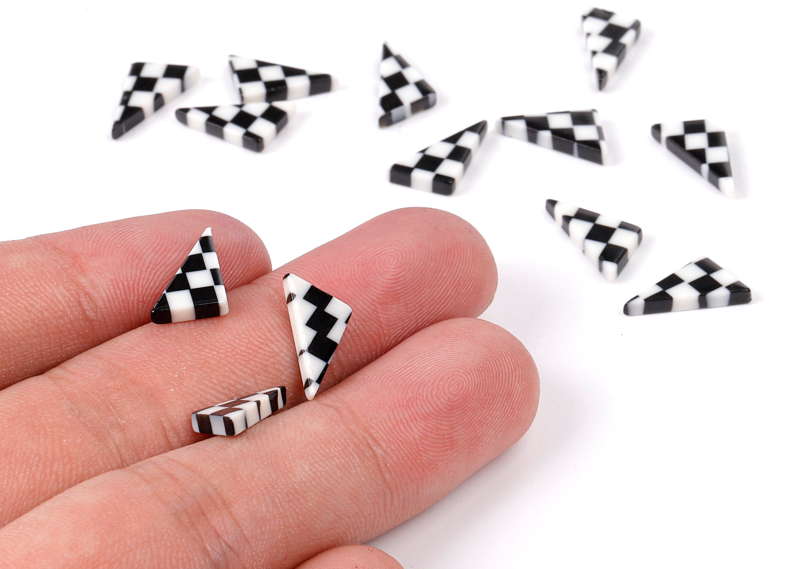 Acetate Triangle Charms - Triangle Earrings and Pendant - Earring Findings - Color Code: A175 - 12.24x8.24x2.37mm - AC1681-A175 - DOMEDBAZAAR