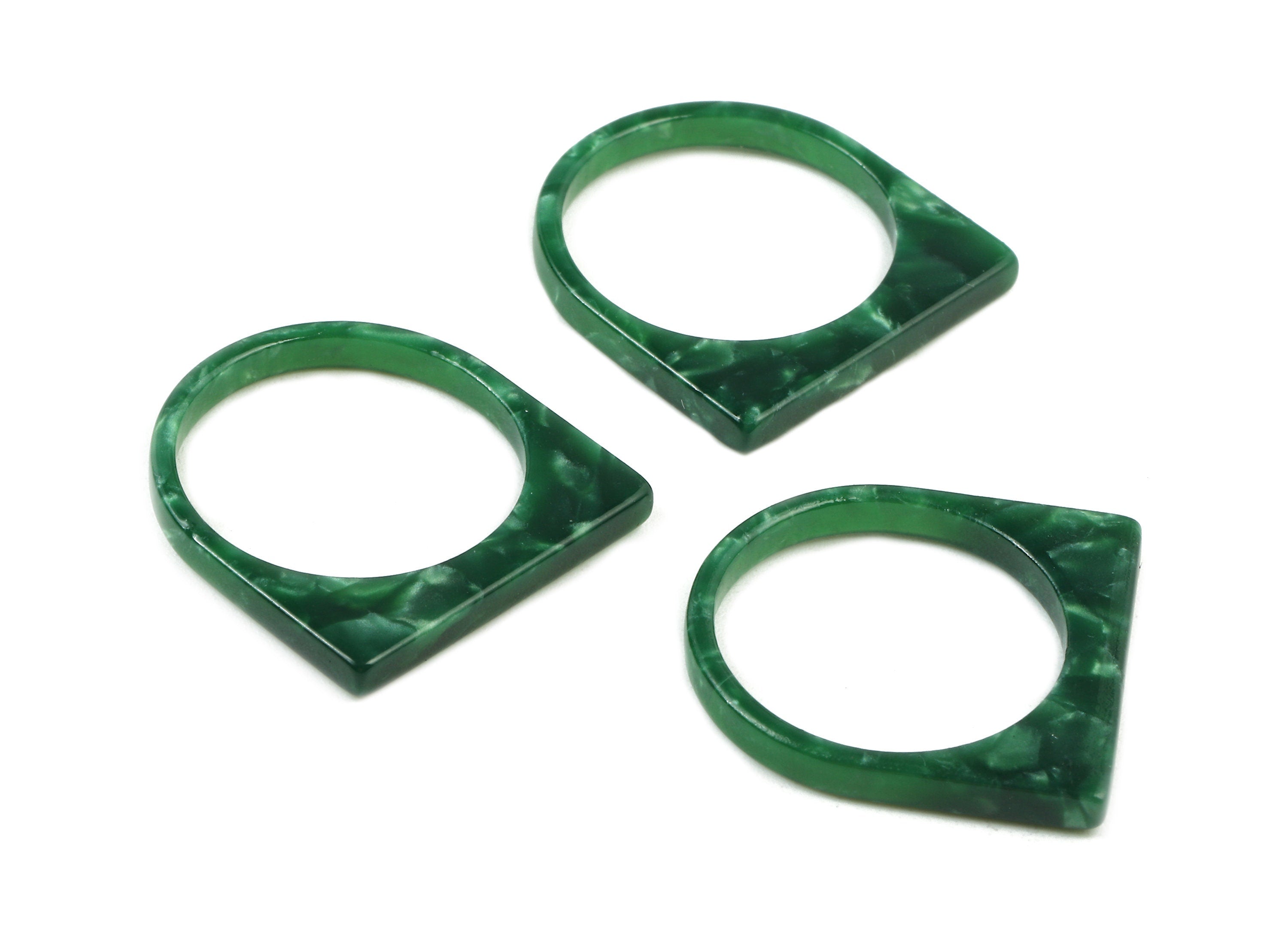 Acetate Round Charms - Acetate Ring - Acetate Round Pendant - Acetate D Earrings - Color Code: A404 - 21.09x19.81x2.73mm - AC1752-A404 - DOMEDBAZAAR