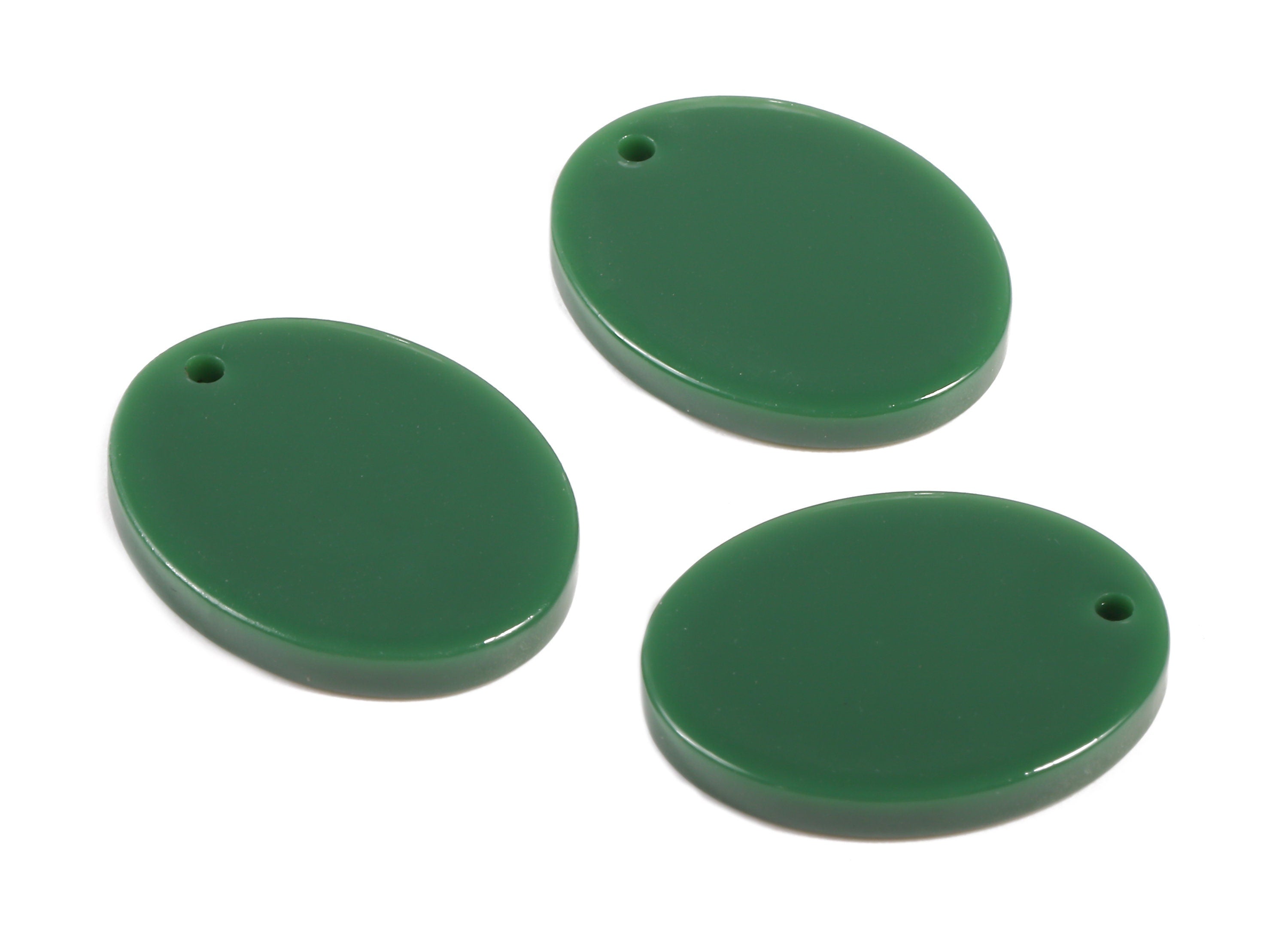 Acrylic Oval Charms - Oval Earrings and Pendant - Earring Findings - Jewelry Supplys - Color Code:A395 - 20.02x15.98x2.37mm - AC1727-A395 - DOMEDBAZAAR