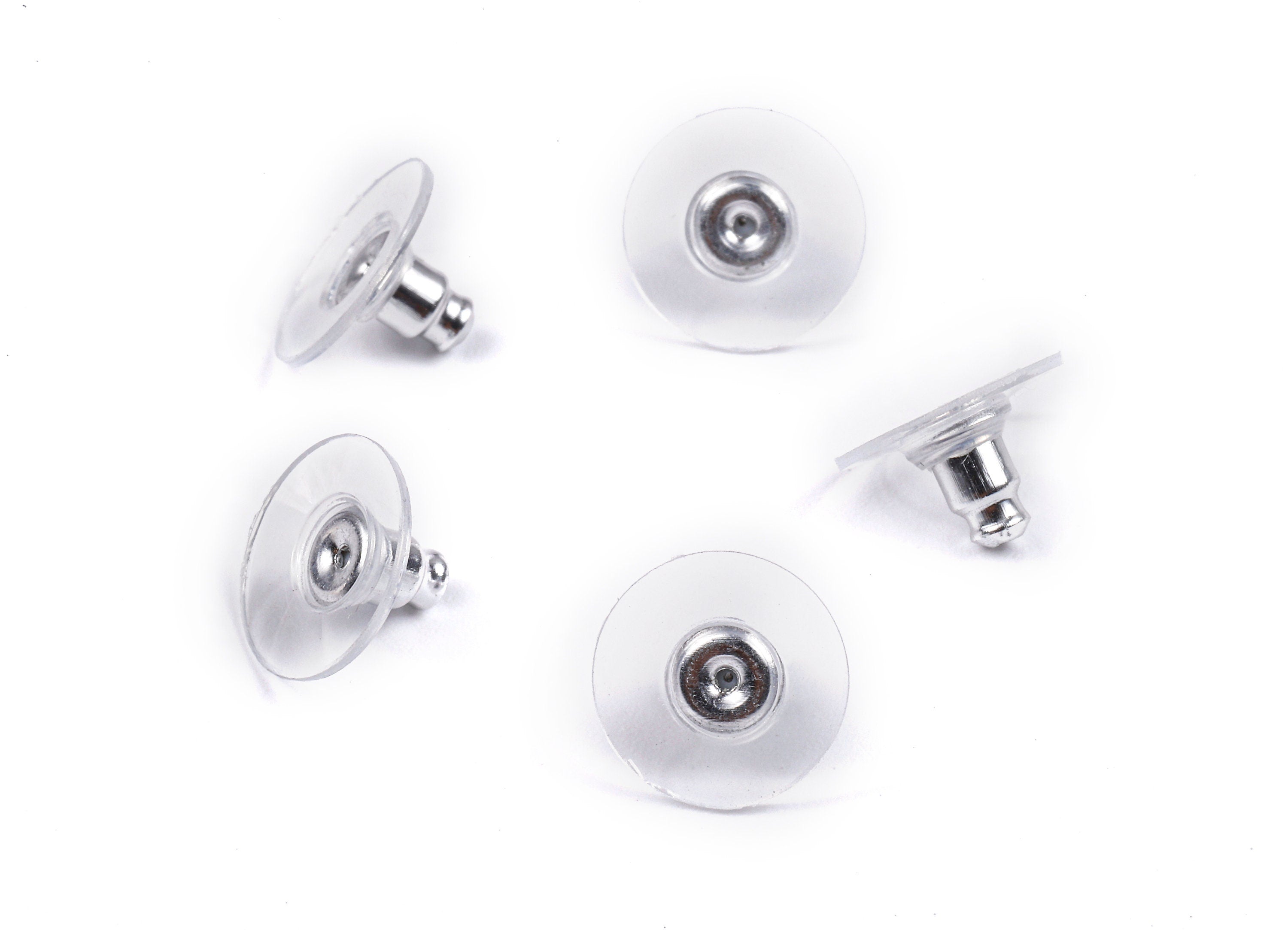 Earring Backs with Pads - Disc Earring Stopper - Ear Nuts & Backs - Earring Stopper Charms - Earring Stopper - 11.95x6.81mm - ES1009 - DOMEDBAZAAR