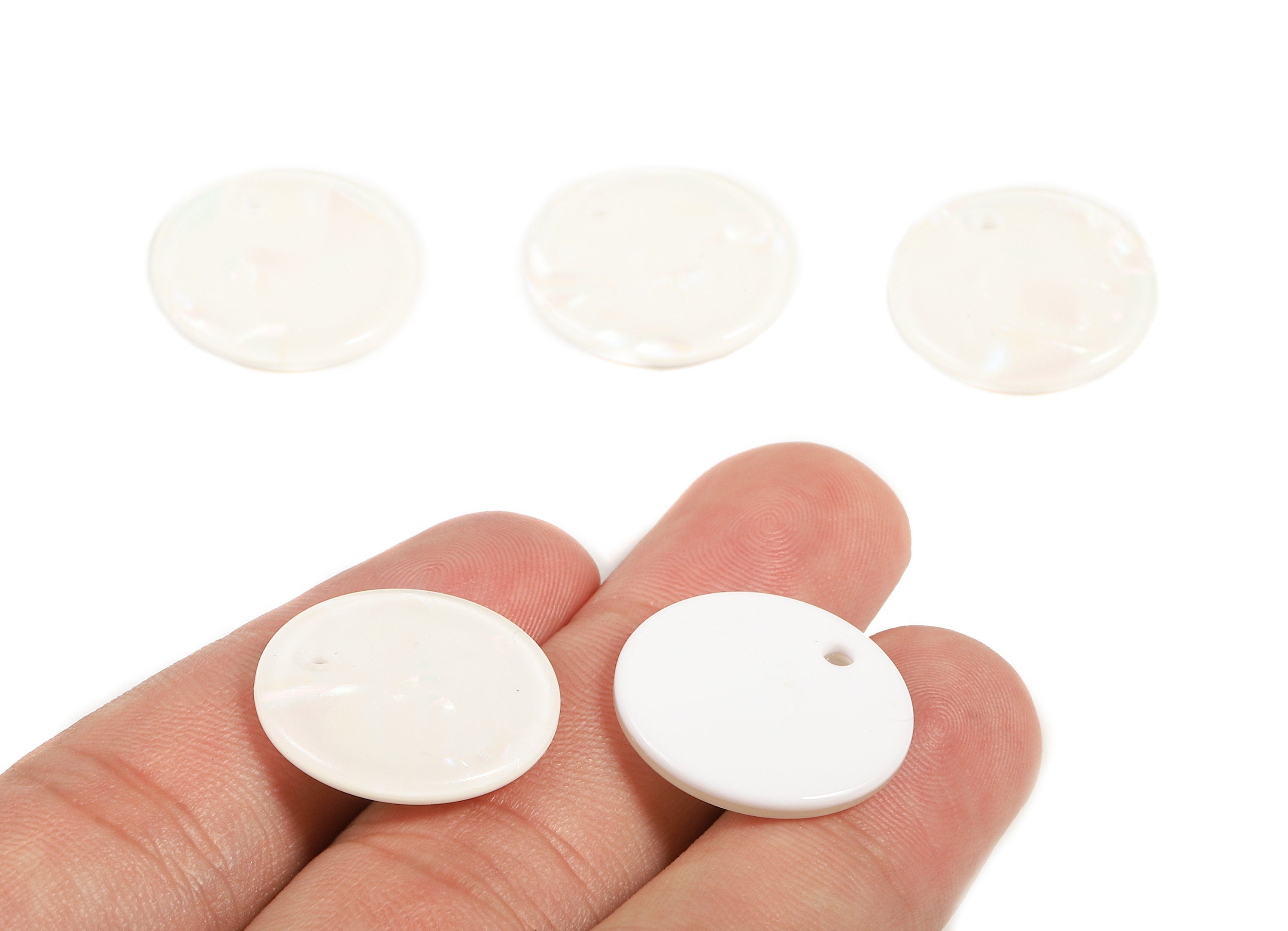 Acetate Round Charms - Coin Earrings and Pendant - Earring Findings - Jewellery Supplies - Color Code: A389 - 20.1x20.1x2.28mm - AC1213-A390 - DOMEDBAZAAR