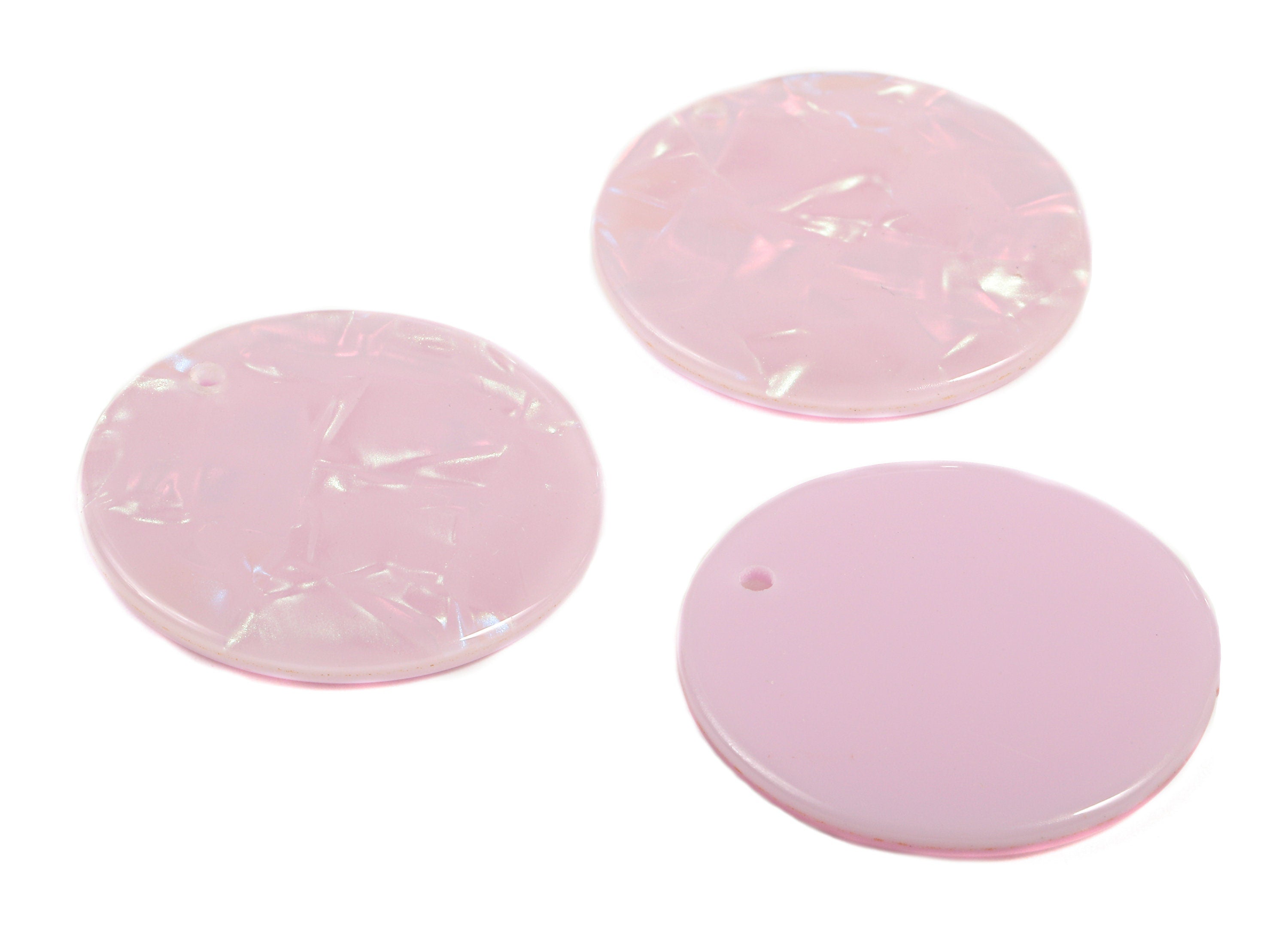 Acetate Round Charms - Round Earring and Pendant - Earring Findings - Jewelry Supplys - Color Code: A393 - 35x35x2.11mm - AC1315-A393 - DOMEDBAZAAR