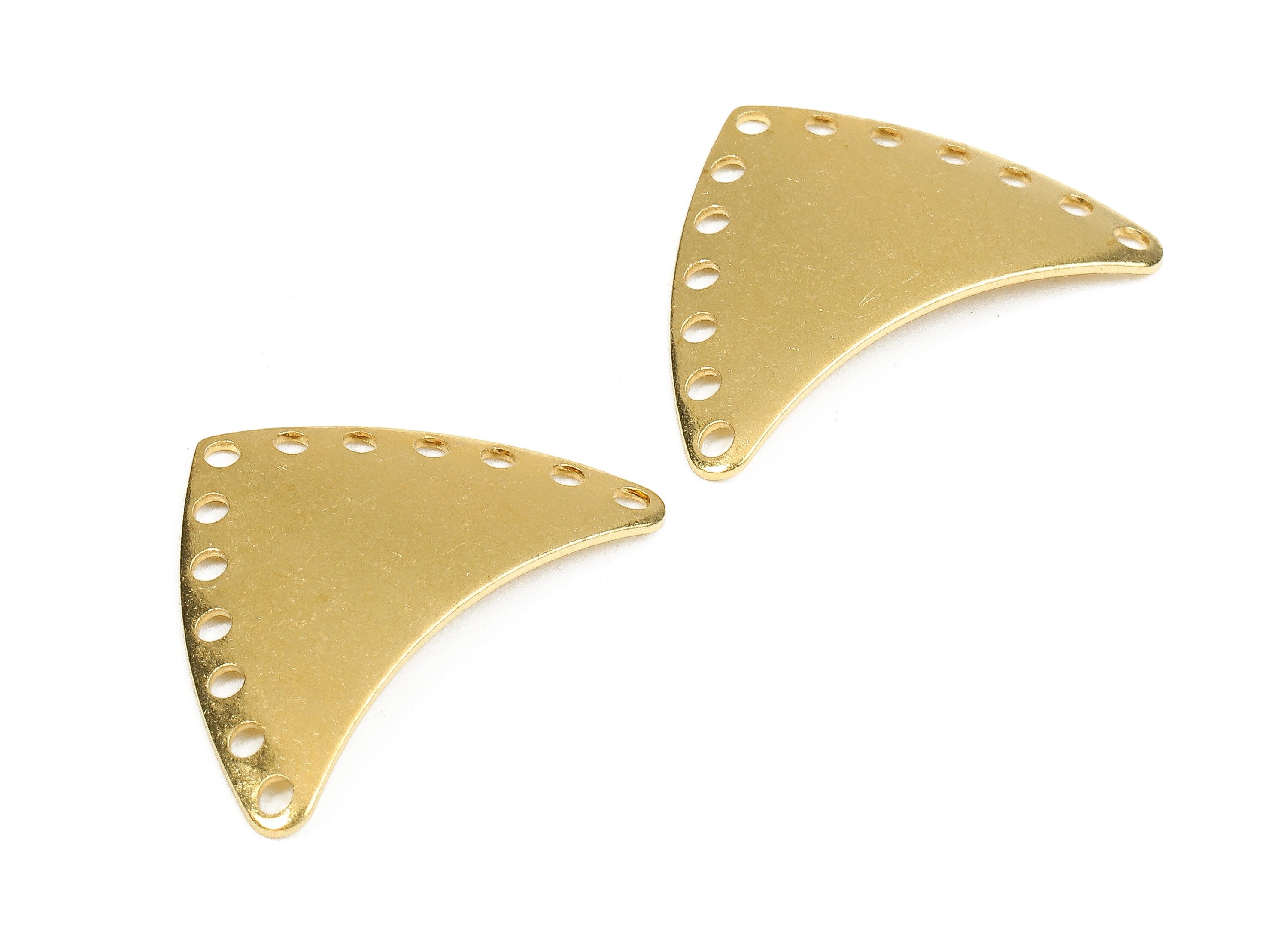 Personalized stamping blank - Brass Arrow Connectors - Raw Brass Arrow Connector Pendant - Porous Connectors - 25.35x16.48x0.91mm - PP2435 - DOMEDBAZAAR