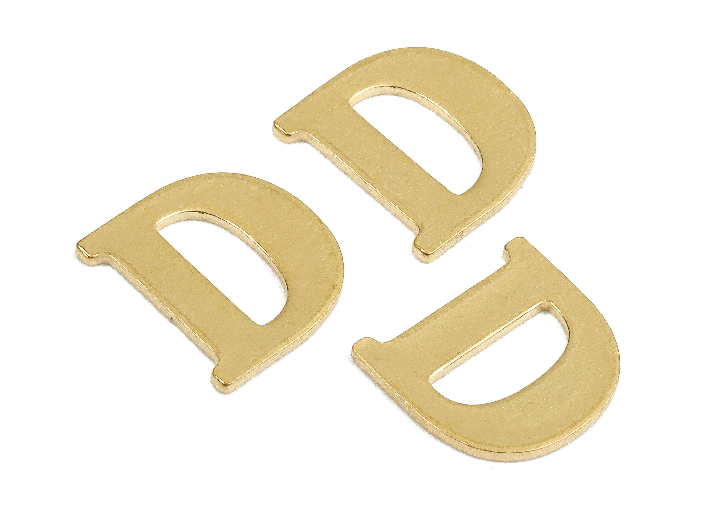 Brass D Blank - Raw Brass Letter D Blank - Brass Letter Wallart Decoration - Brass Alphabet D Blank - 9.76x9.21x0.85mm - PP2758 - DOMEDBAZAAR