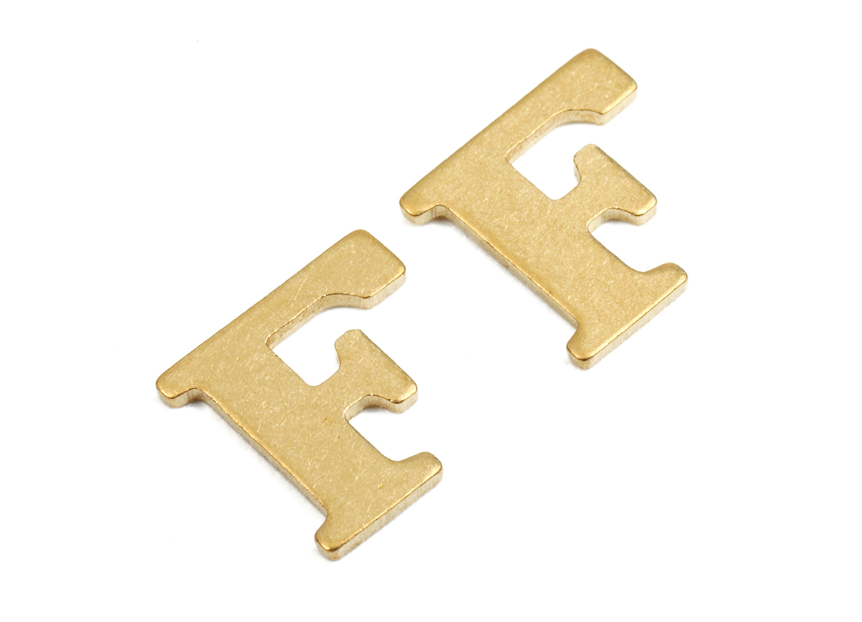 Brass F Blank - Raw Brass Letter F Blank - Brass Letter Wall art Decoration - Brass Alphabet F Blank - 10.1x9.79x0.89mm - PP2760 - DOMEDBAZAAR