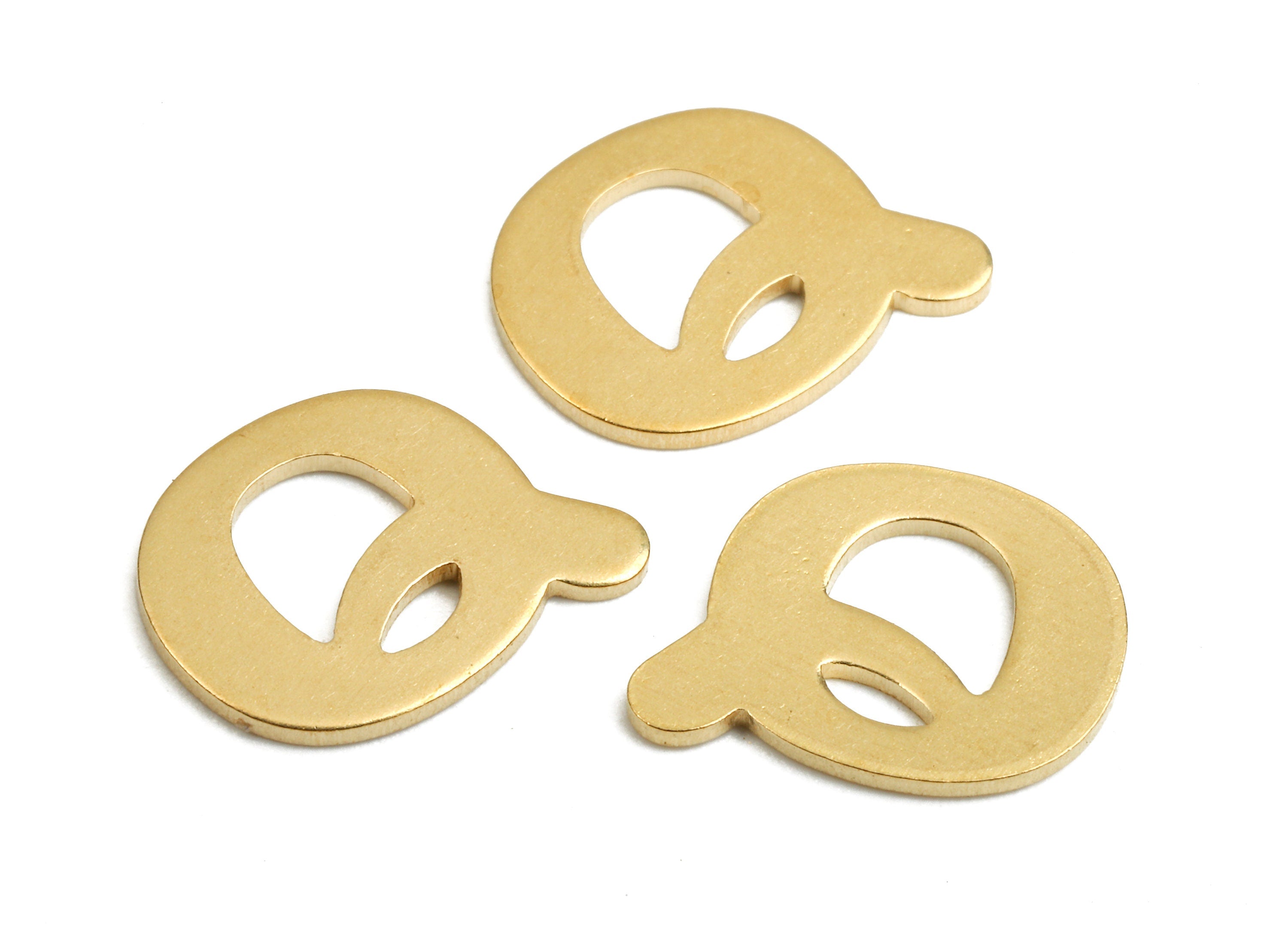 Brass Q Blank - Raw Brass Letter Q Blank - Brass Letter Wallart Decoration - Brass Alphabet Q Blank - 13.23x9.67x1.05mm - PP2771 - DOMEDBAZAAR