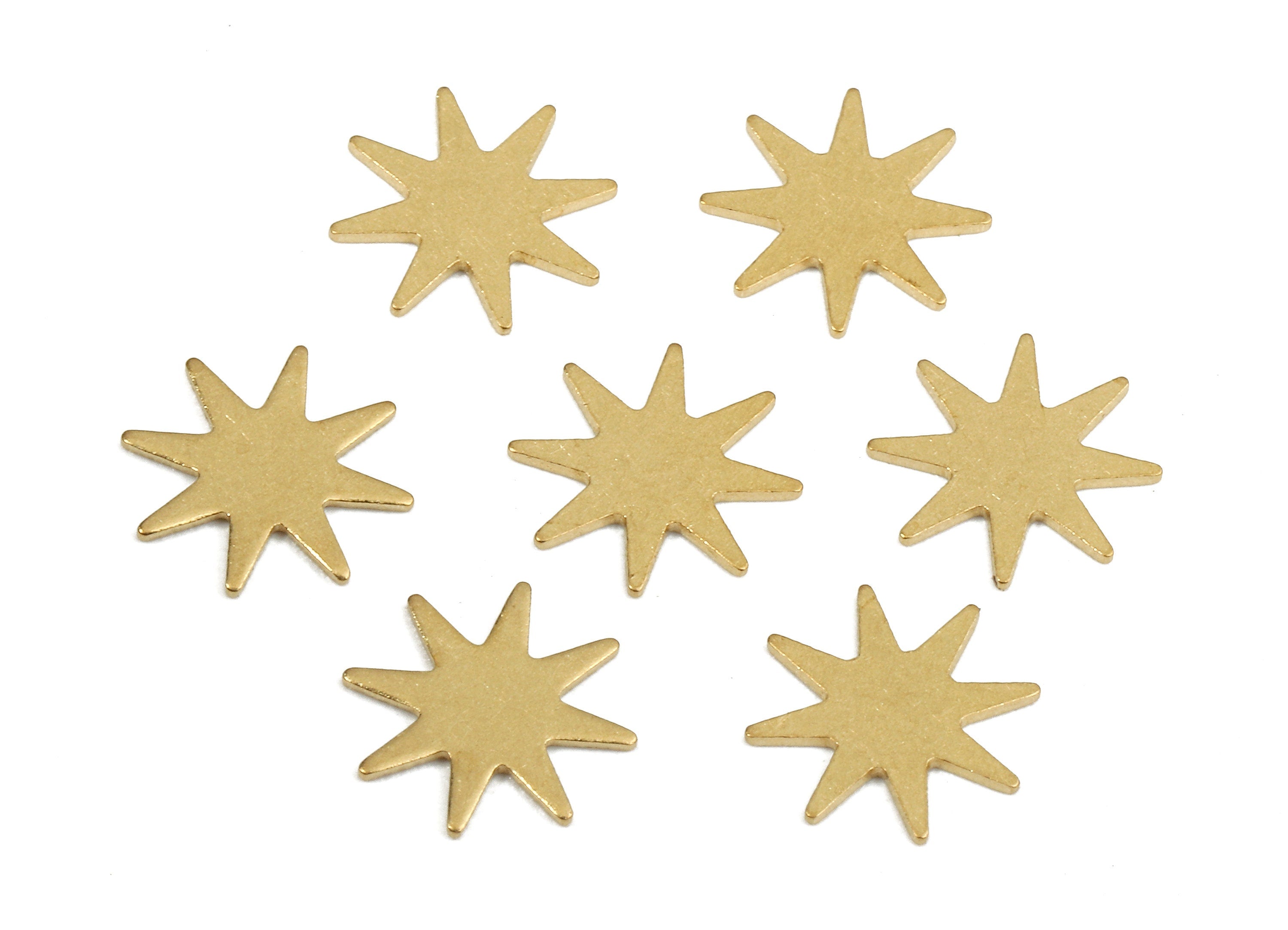 Brass Snowy Blank - Raw Brass Snowy Blank - Brass Snowy Tag - Brass Stamping Tag - Brass Blank Findings - 7.59x7.59x0.47mm - PP2447 - DOMEDBAZAAR