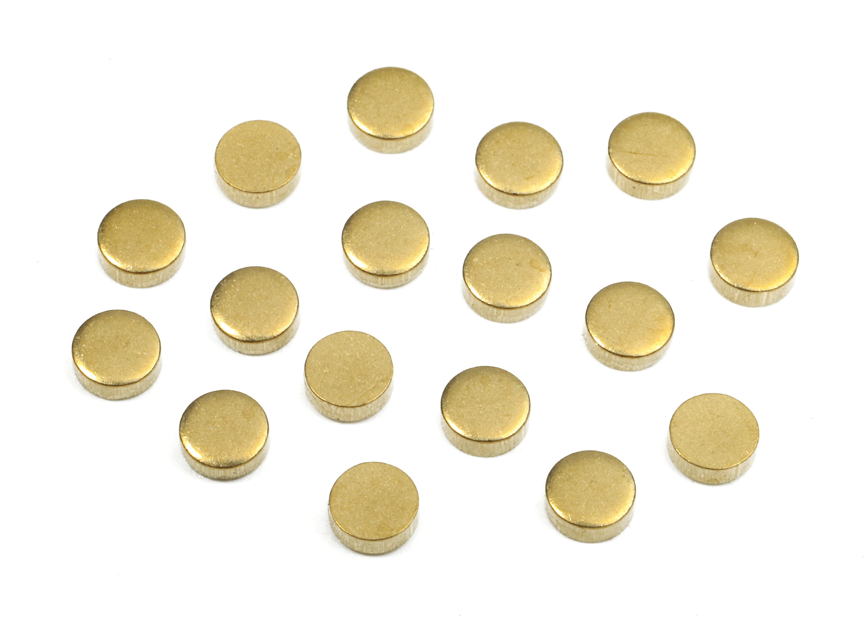Brass Round Blank - Raw Brass Round Blank - Brass Round Tag - Brass Stamping Tag - Brass Blank Findings - 4.13x4.13x1.88mm - PP2668 - DOMEDBAZAAR