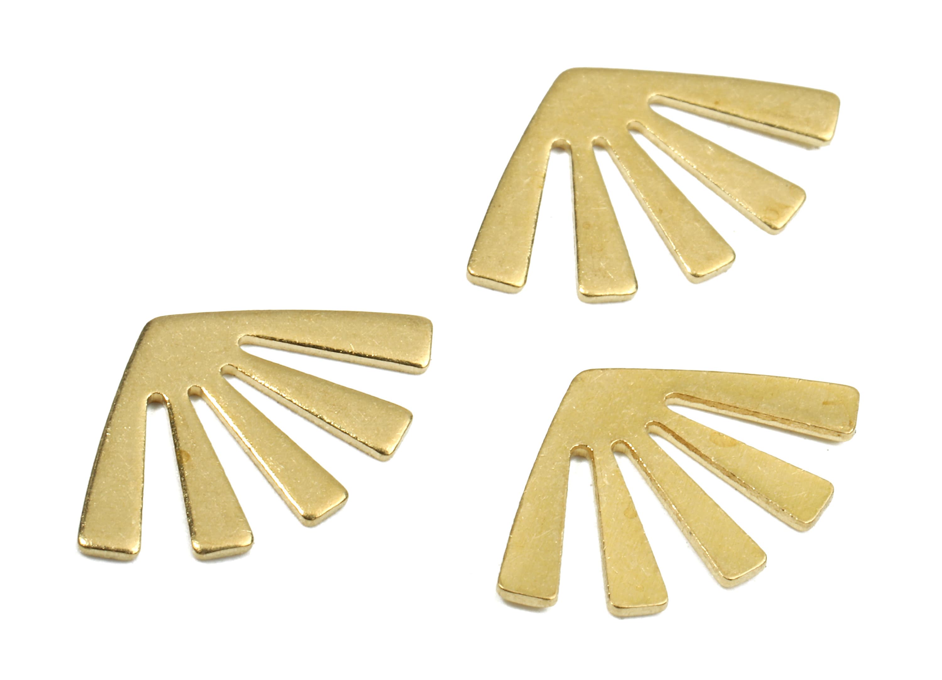 Brass Sun Blank - Raw Brass Sun Blank - Brass Sun Tag - Brass Stamping Tag - Jewellery Supplies - 15x9.38x0.8mm - PP2490 - DOMEDBAZAAR