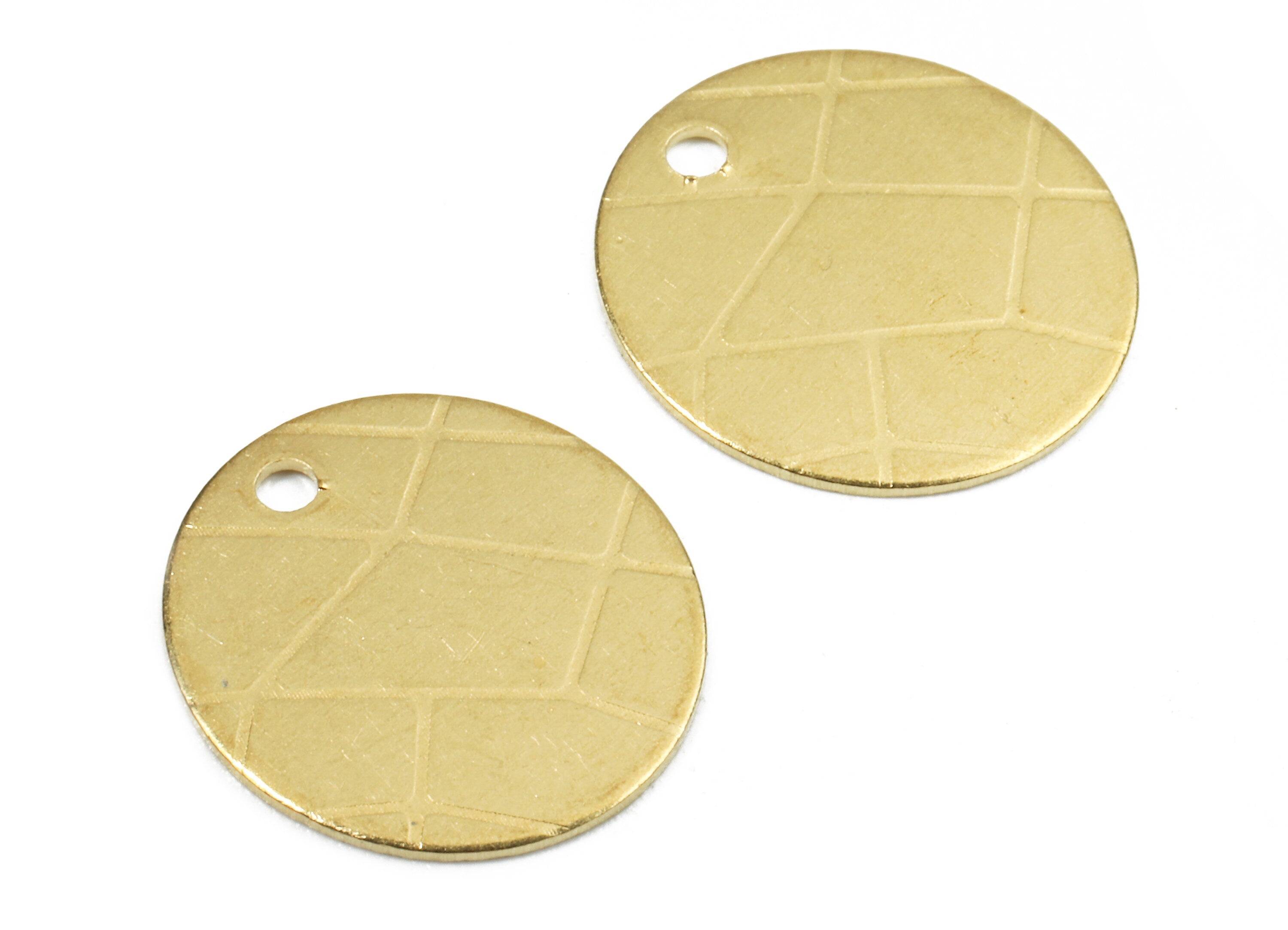 Personalized stamping blank - Brass Round Charms - Raw Brass Round Earrings and Pendant - Earring Findings - 12x12x0.76mm - PP2605 - DOMEDBAZAAR