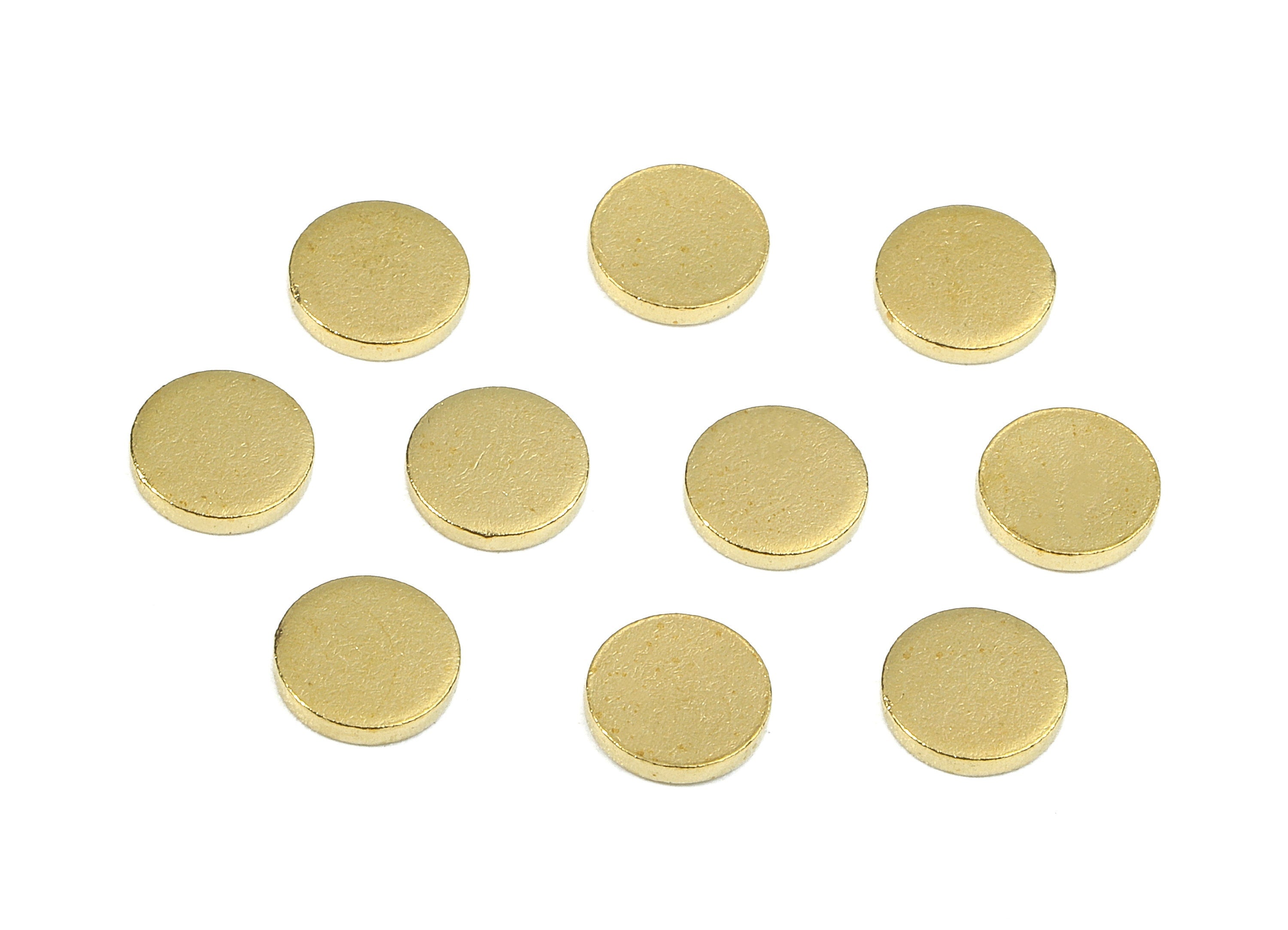 Brass Round Blank - Raw Brass Round Blank - Brass Round Tag - Brass Stamping Tag - Brass Blank Findings - 6.01x6.01x1.33mm - PP2684 - DOMEDBAZAAR