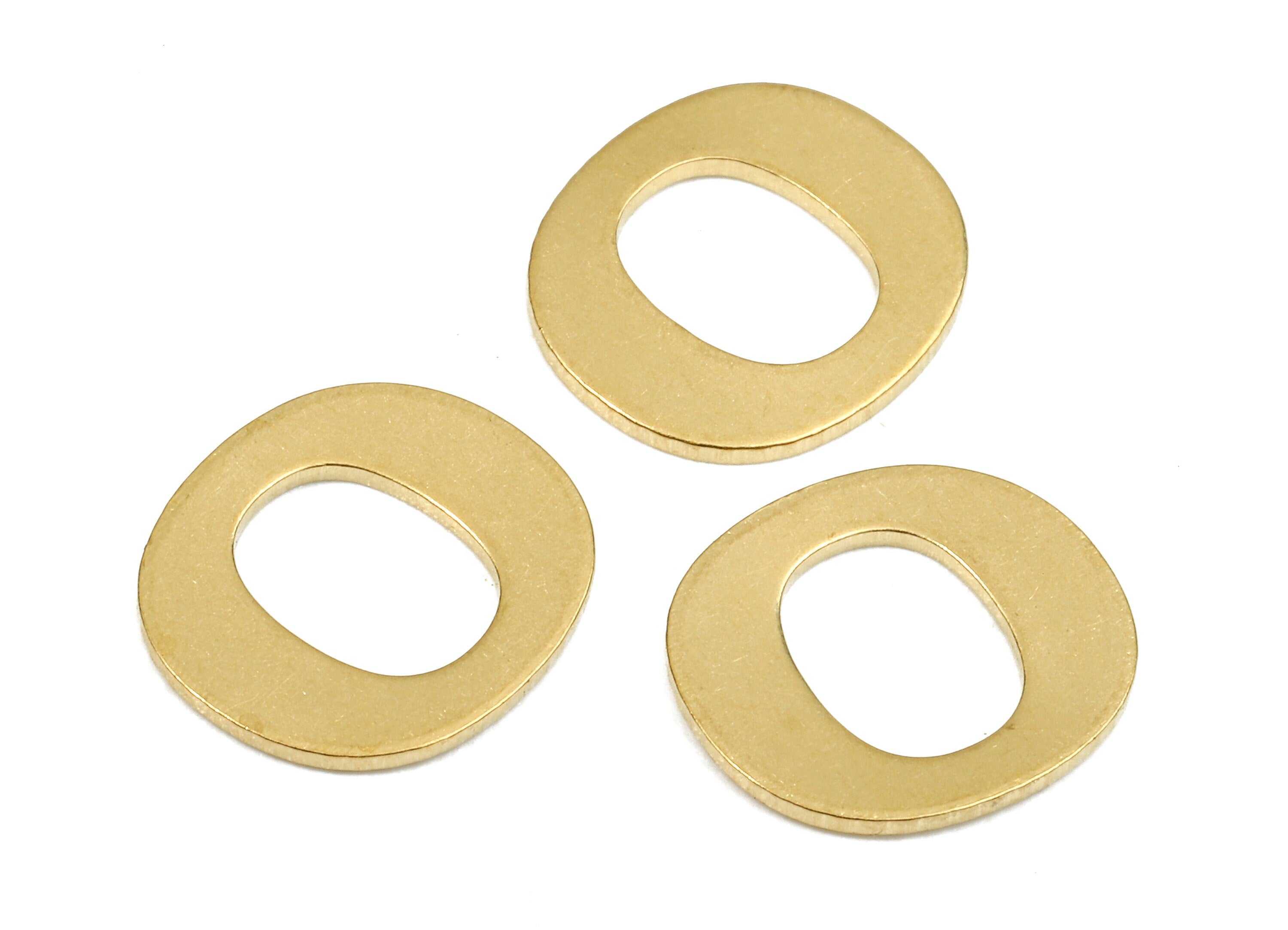 Brass O Blank - Raw Brass Letter O Blank - Brass Letter Wallart Decoration - Brass Alphabet O Blank - 10.79x9.75x1.05mm - PP2769 - DOMEDBAZAAR