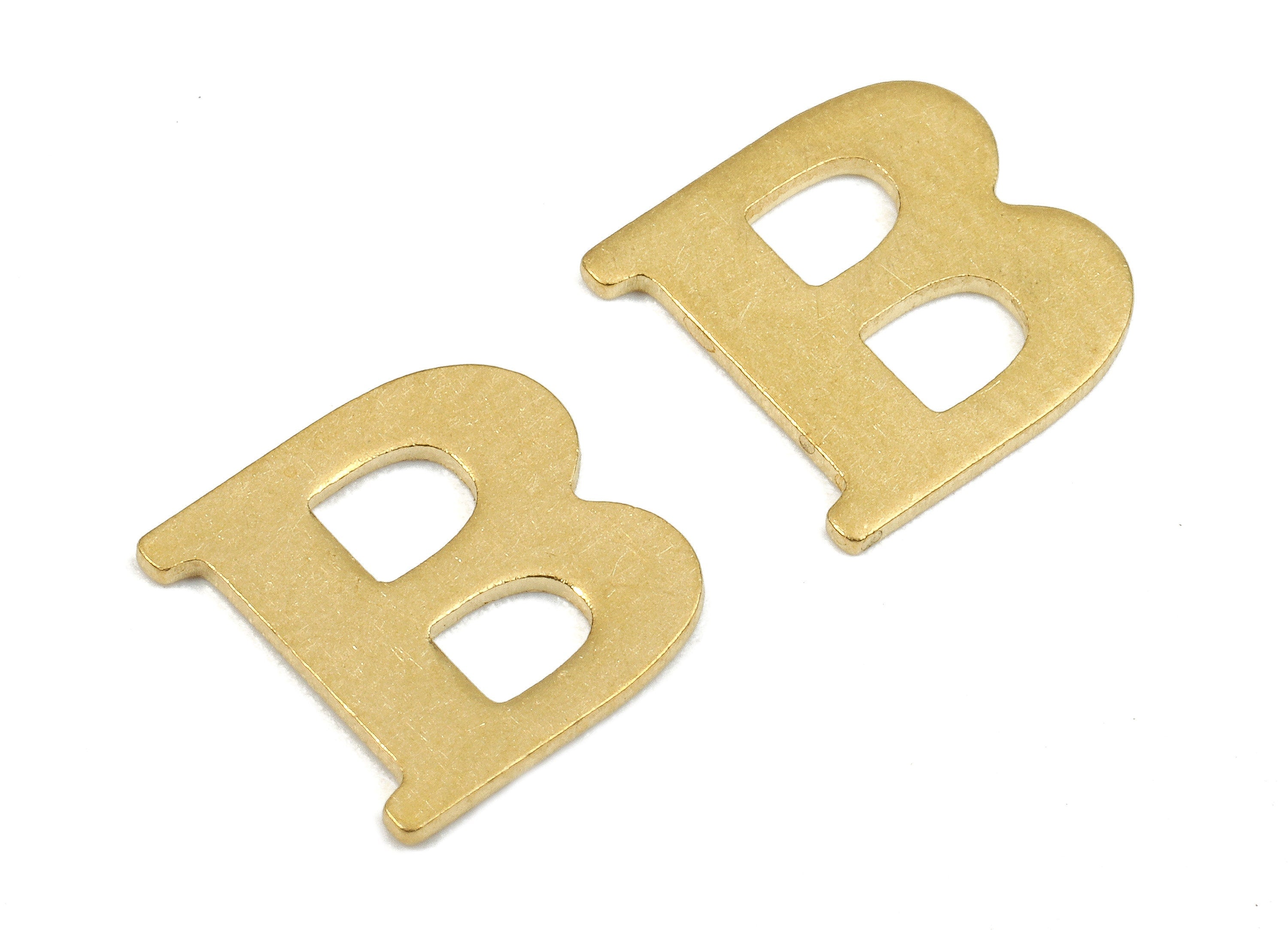 Brass B Blank - Raw Brass Letter B Blank - Brass Letter Wallart Decoration - Brass Alphabet B Blank - 10x9.87x0.8mm - PP2756 - DOMEDBAZAAR